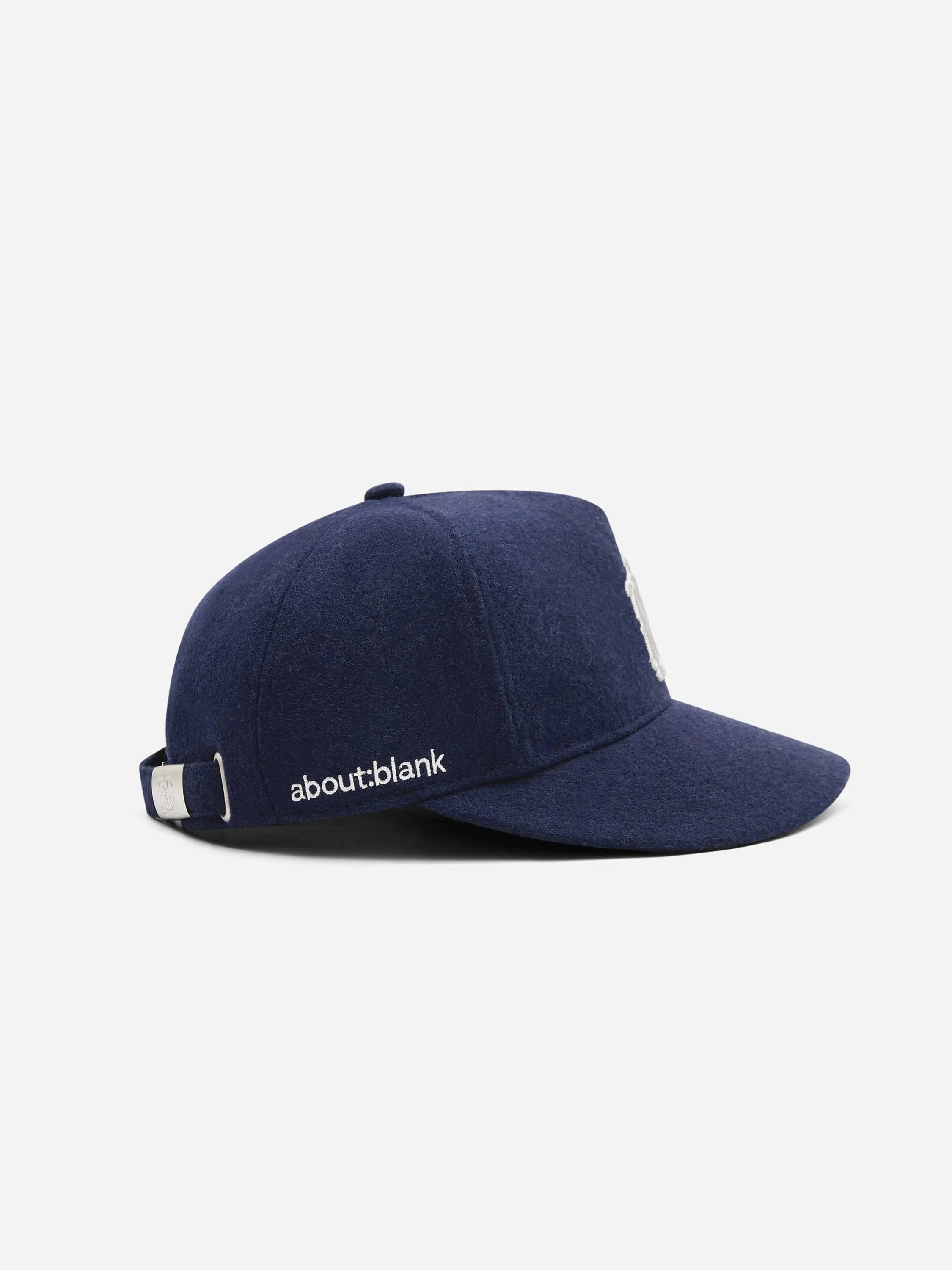 monogram cap wool navy/ecru sold by about:blank product image thumbnail 4
