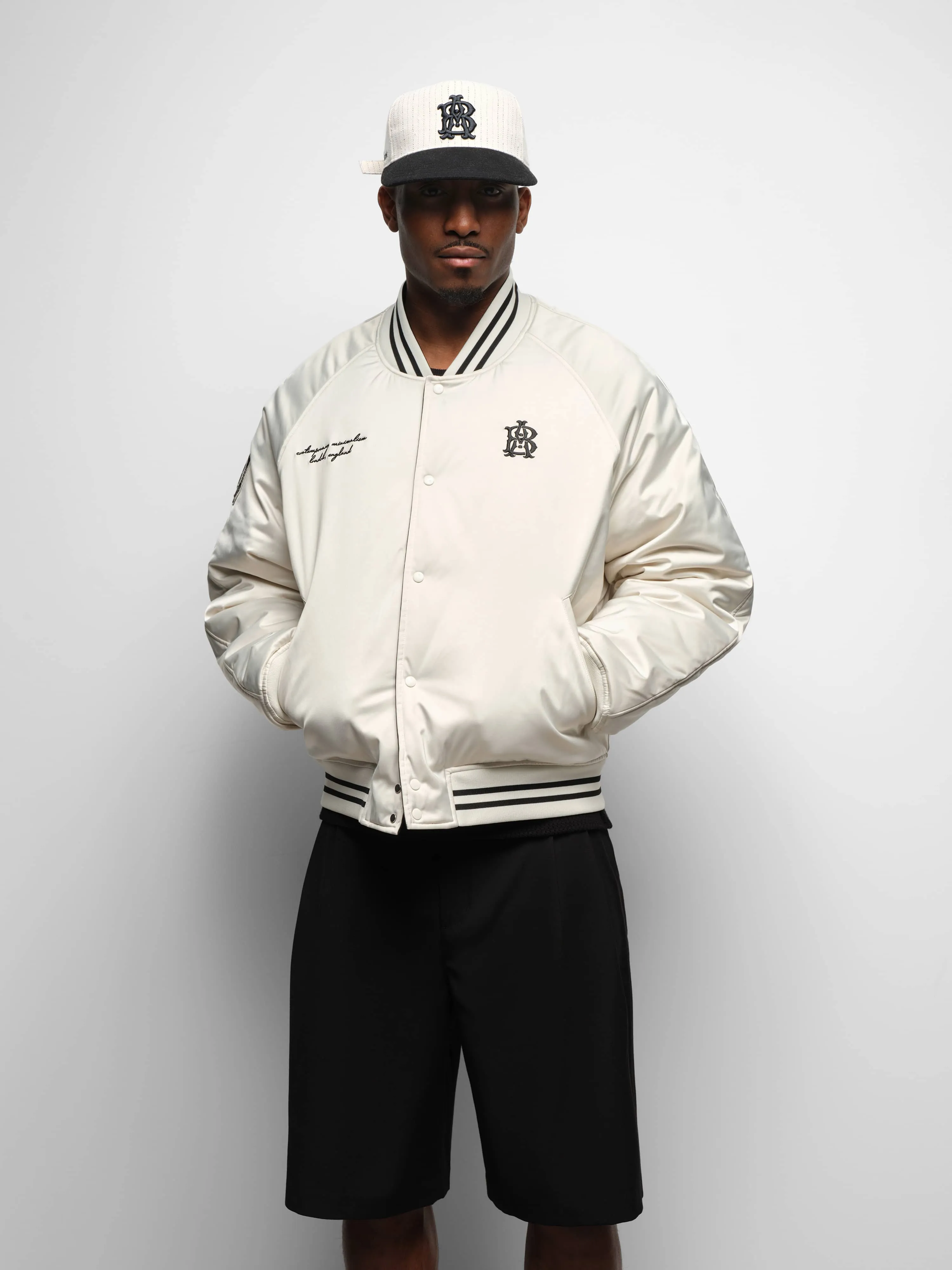 reversible satin jacket black/ecru sold by about:blank product image thumbnail 3