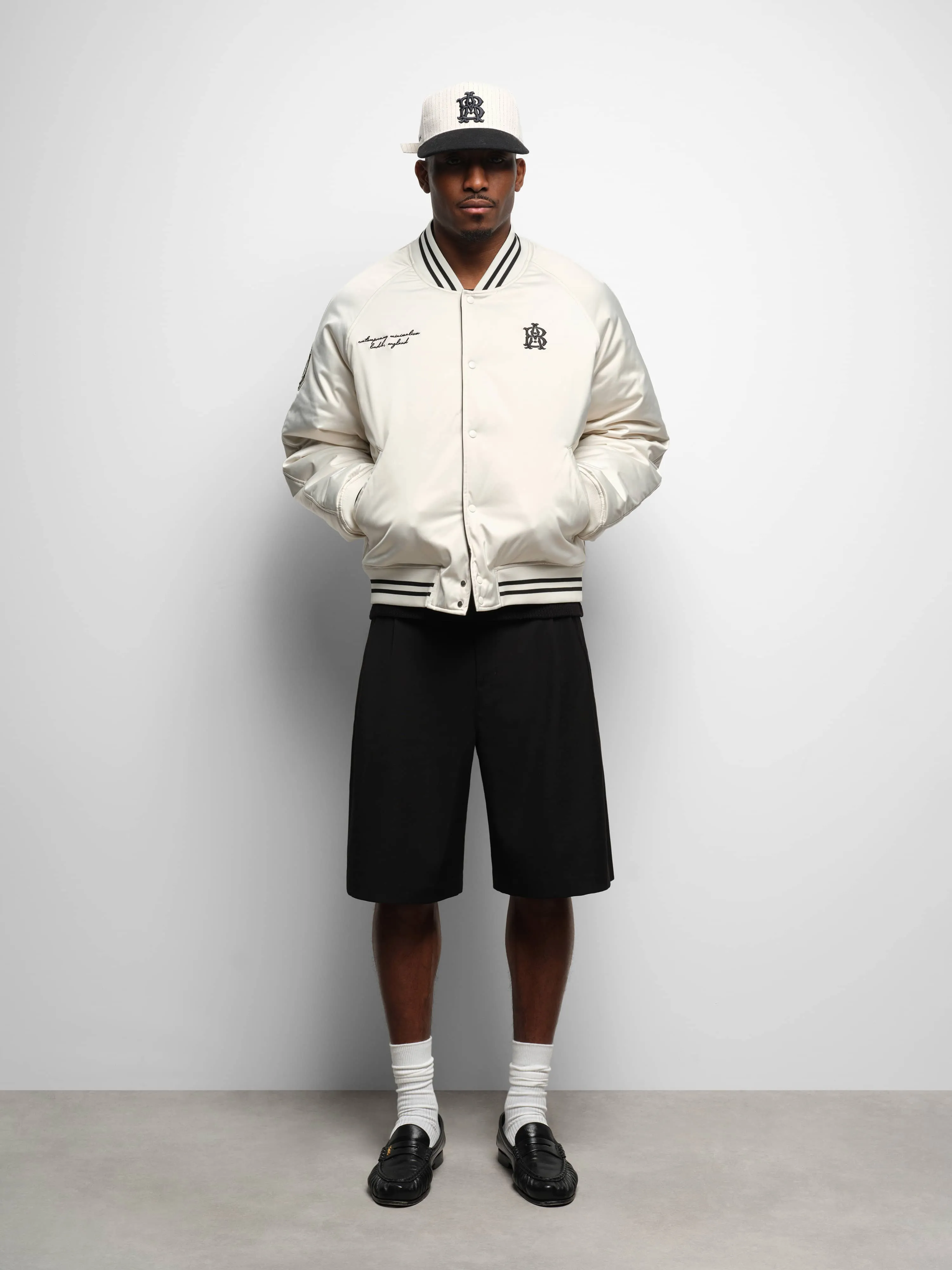 reversible satin jacket black/ecru sold by about:blank product image thumbnail 2