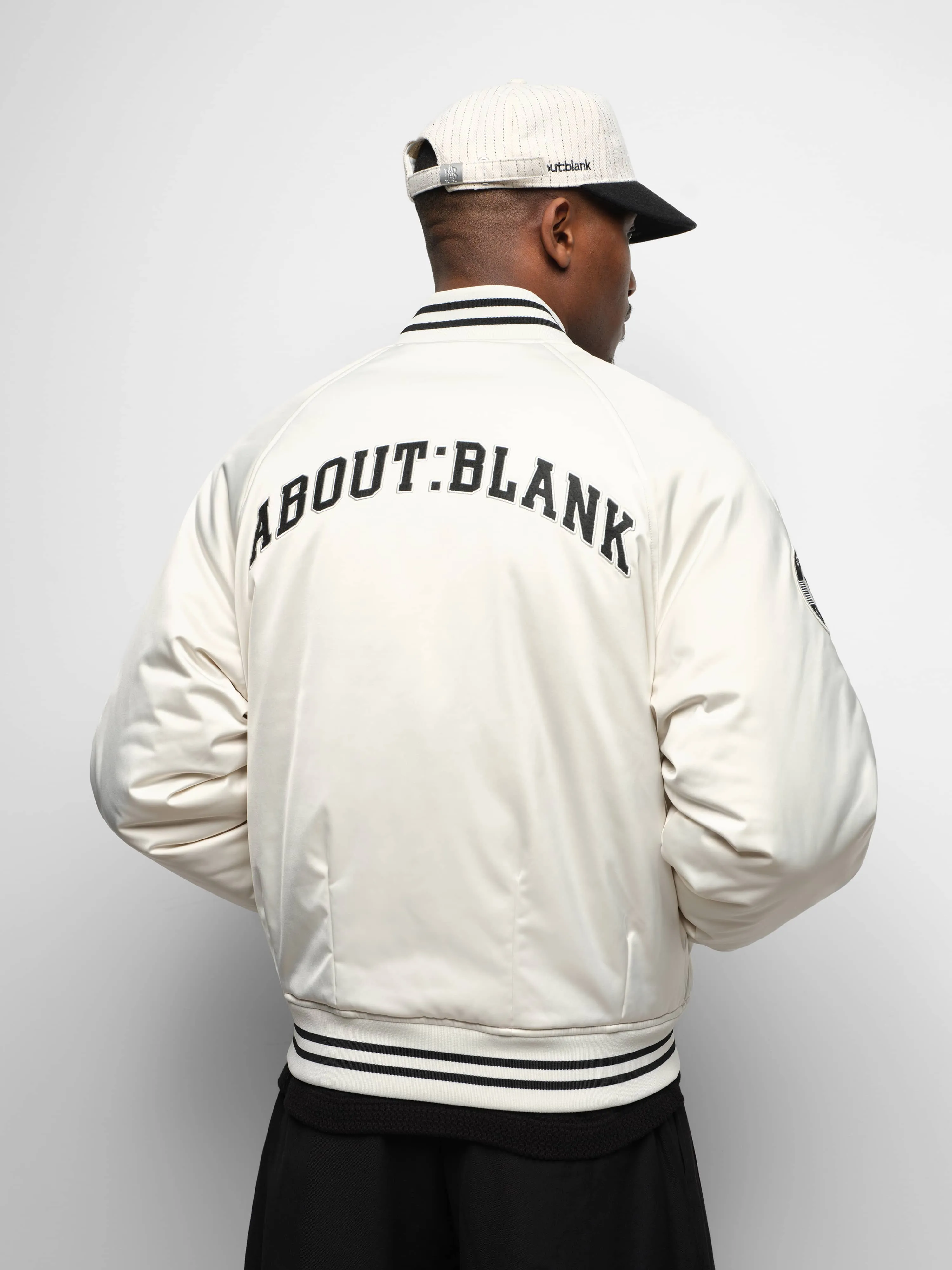 reversible satin jacket black/ecru sold by about:blank product image thumbnail 4