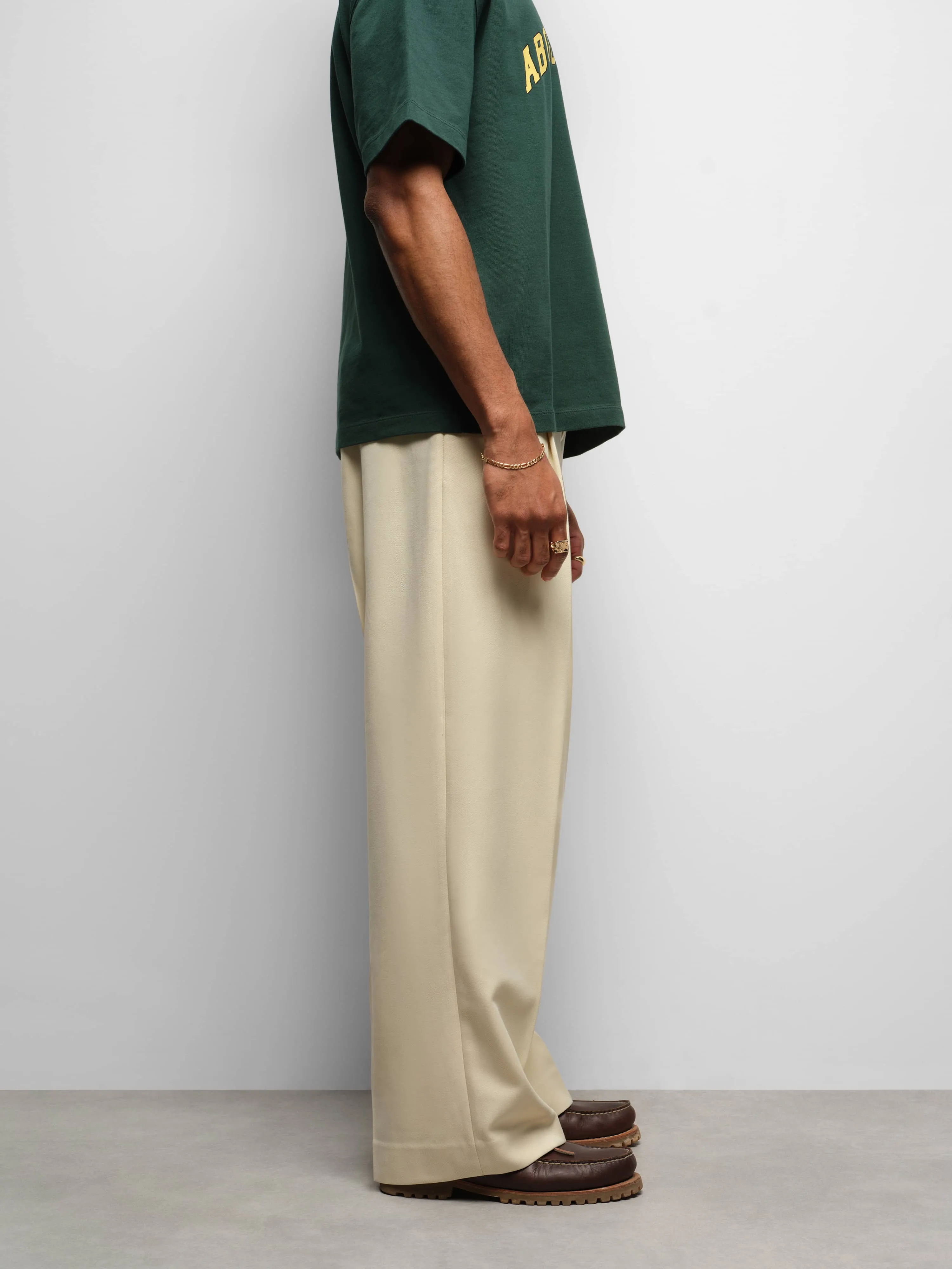 tailored wide leg trouser ecru sold by about:blank product image thumbnail 4