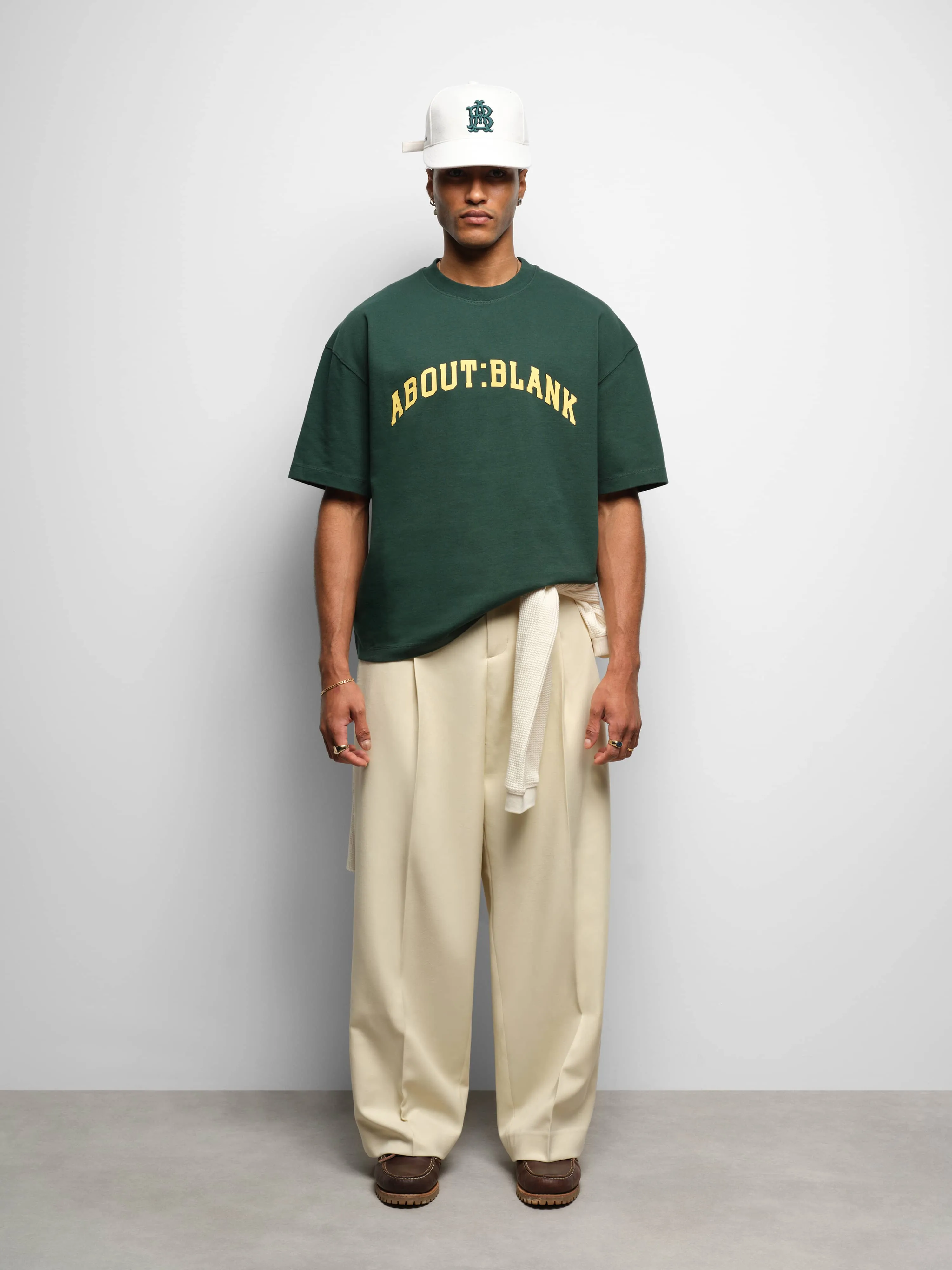 tailored wide leg trouser ecru sold by about:blank product image thumbnail 2