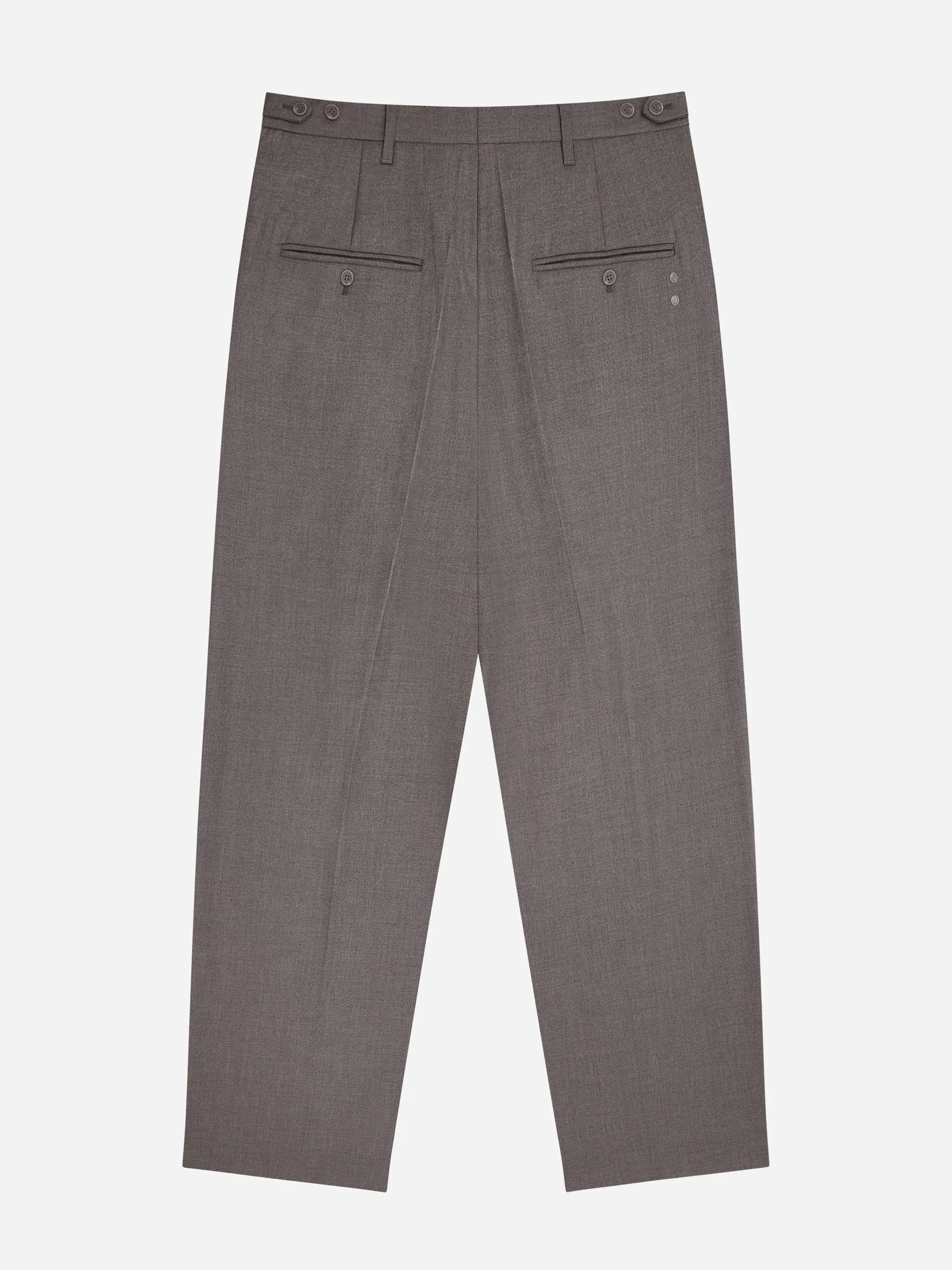tailored wide leg trouser light grey sold by about:blank product image thumbnail 4
