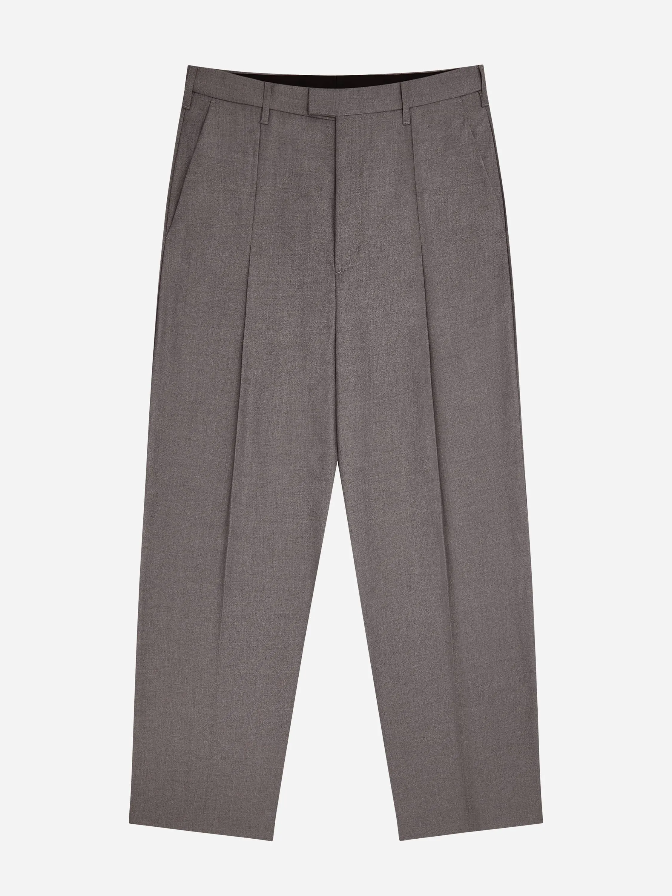 tailored wide leg trouser light grey sold by about:blank