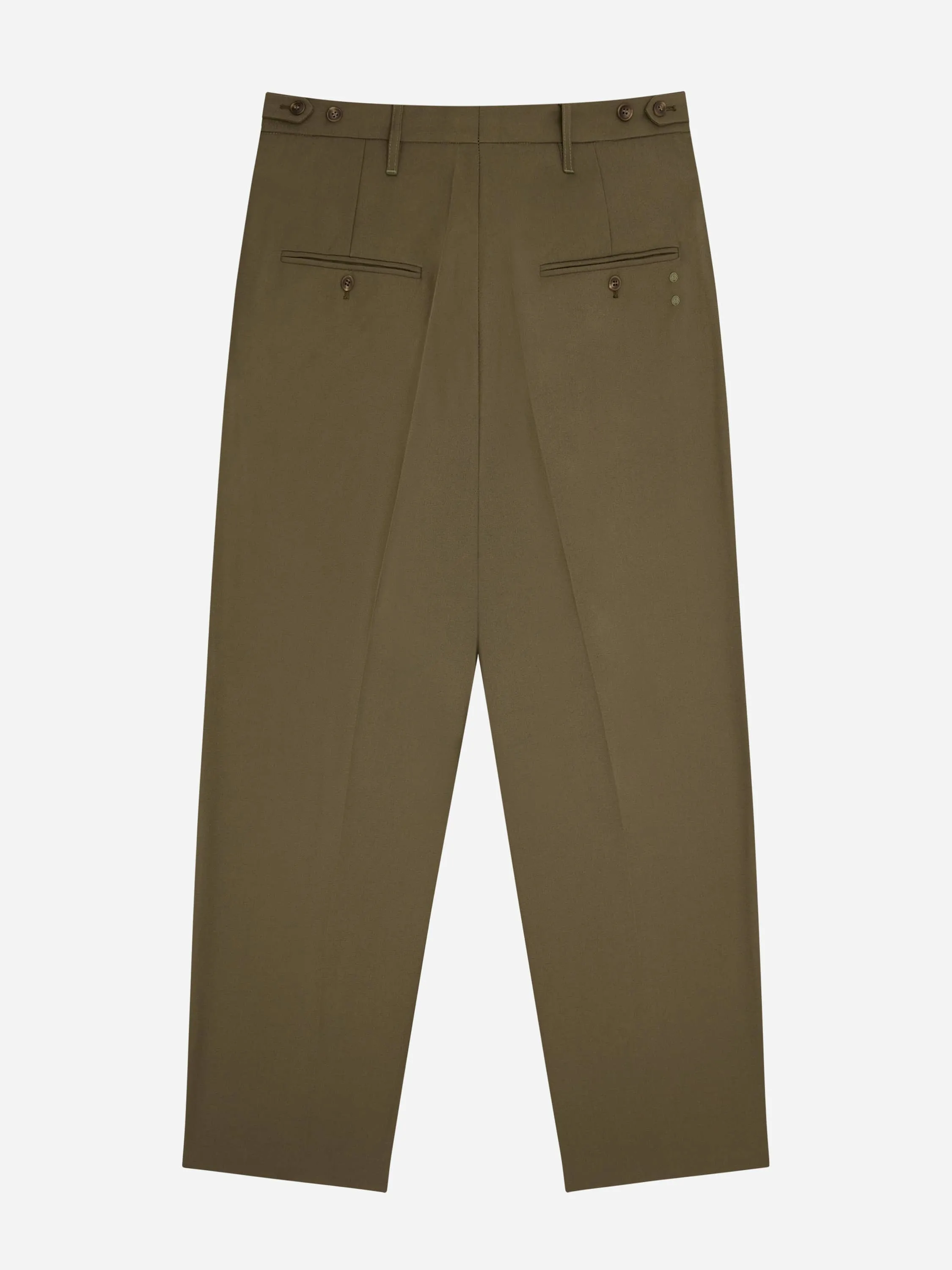 tailored wide leg trouser olive sold by about:blank product image thumbnail 3