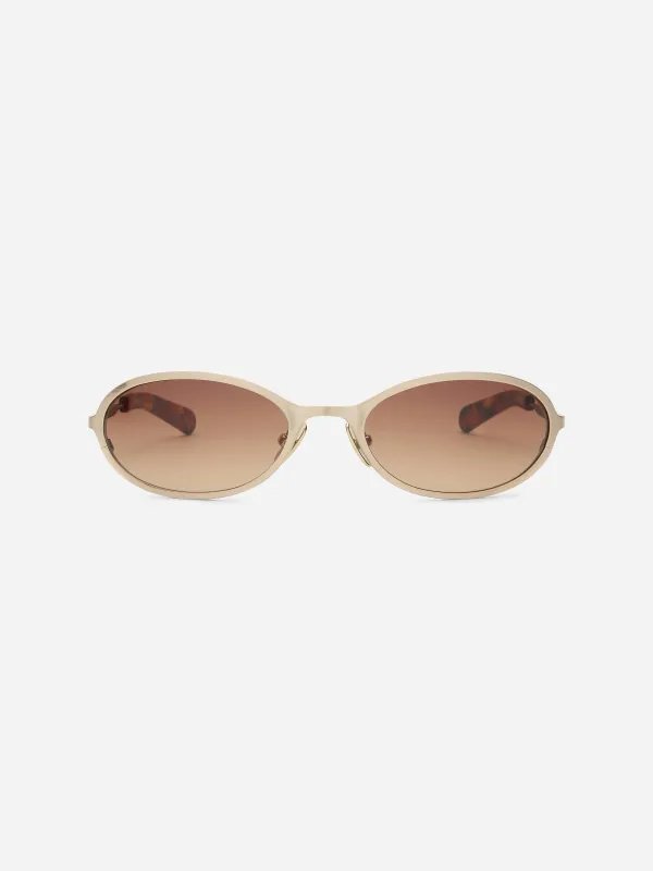 cohen titanium brushed gold/tortoise made by about:blank