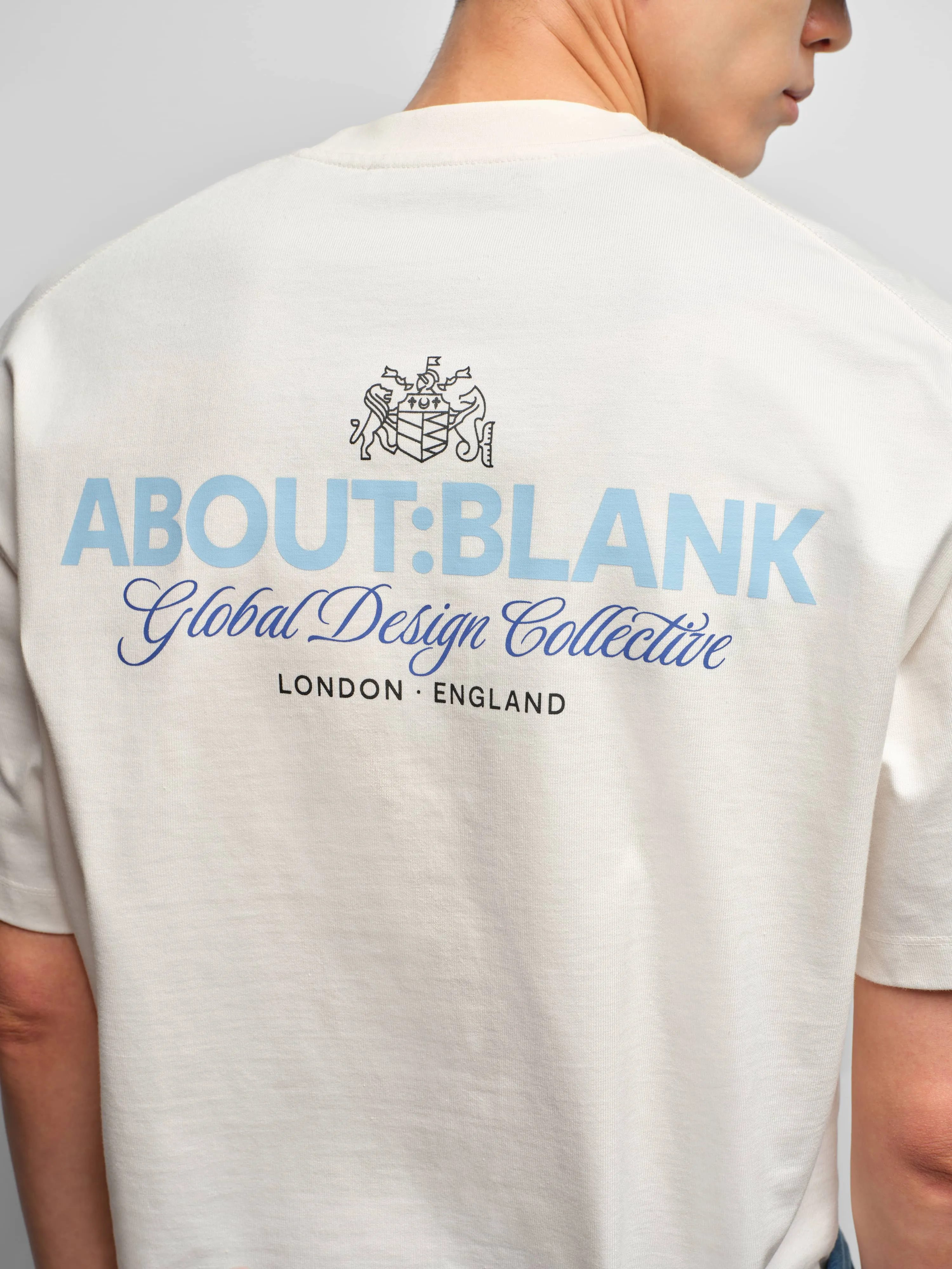 blazon t-shirt oat/blue sold by about:blank product image thumbnail 5