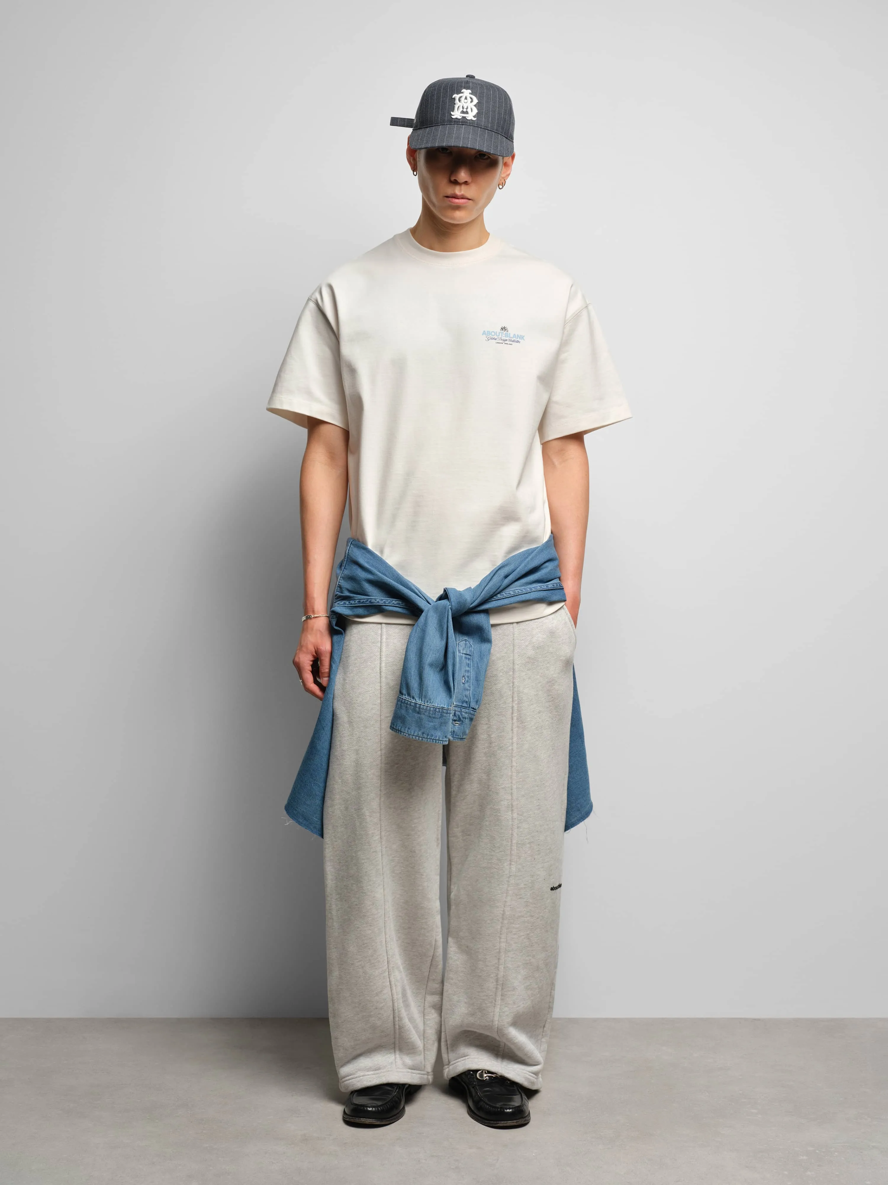 blazon t-shirt oat/blue sold by about:blank product image thumbnail 3