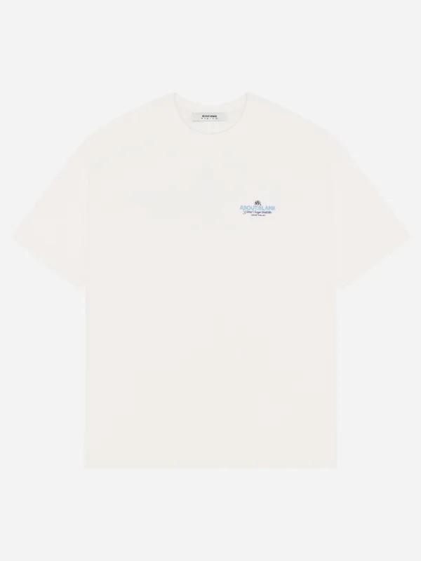 blazon t-shirt oat/blue made by about:blank