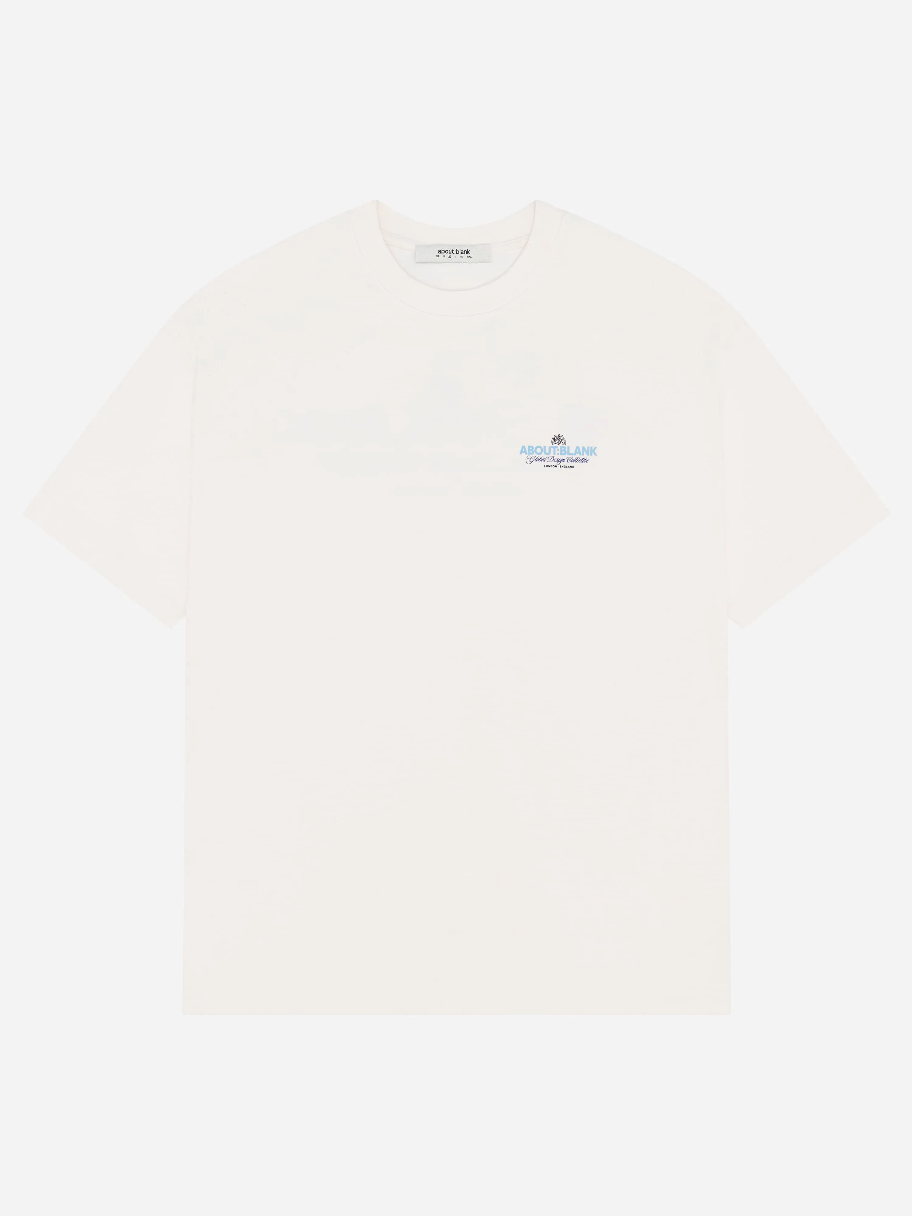 blazon t-shirt oat/blue sold by about:blank