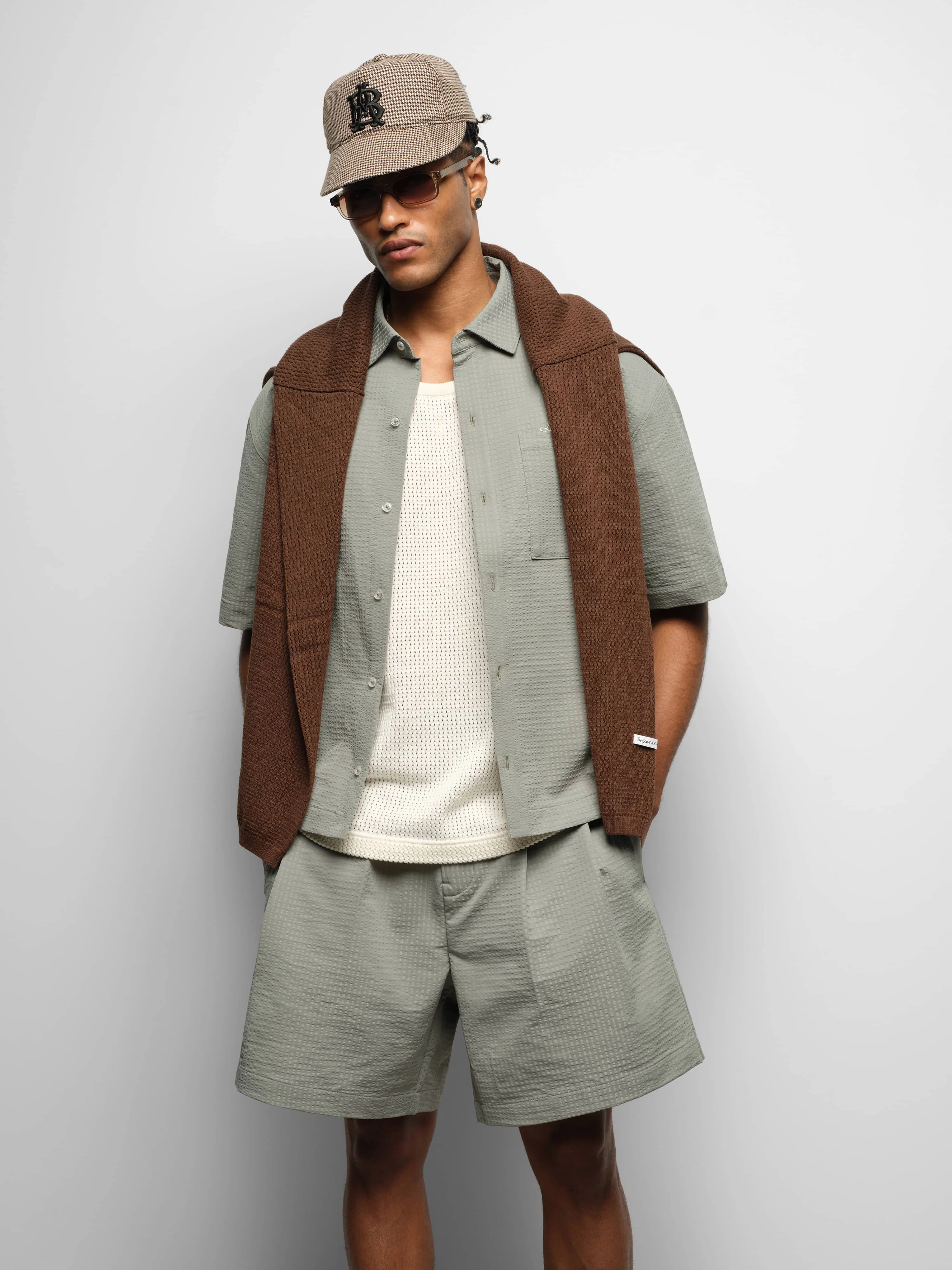 textured shirt sage sold by about:blank product image thumbnail 4