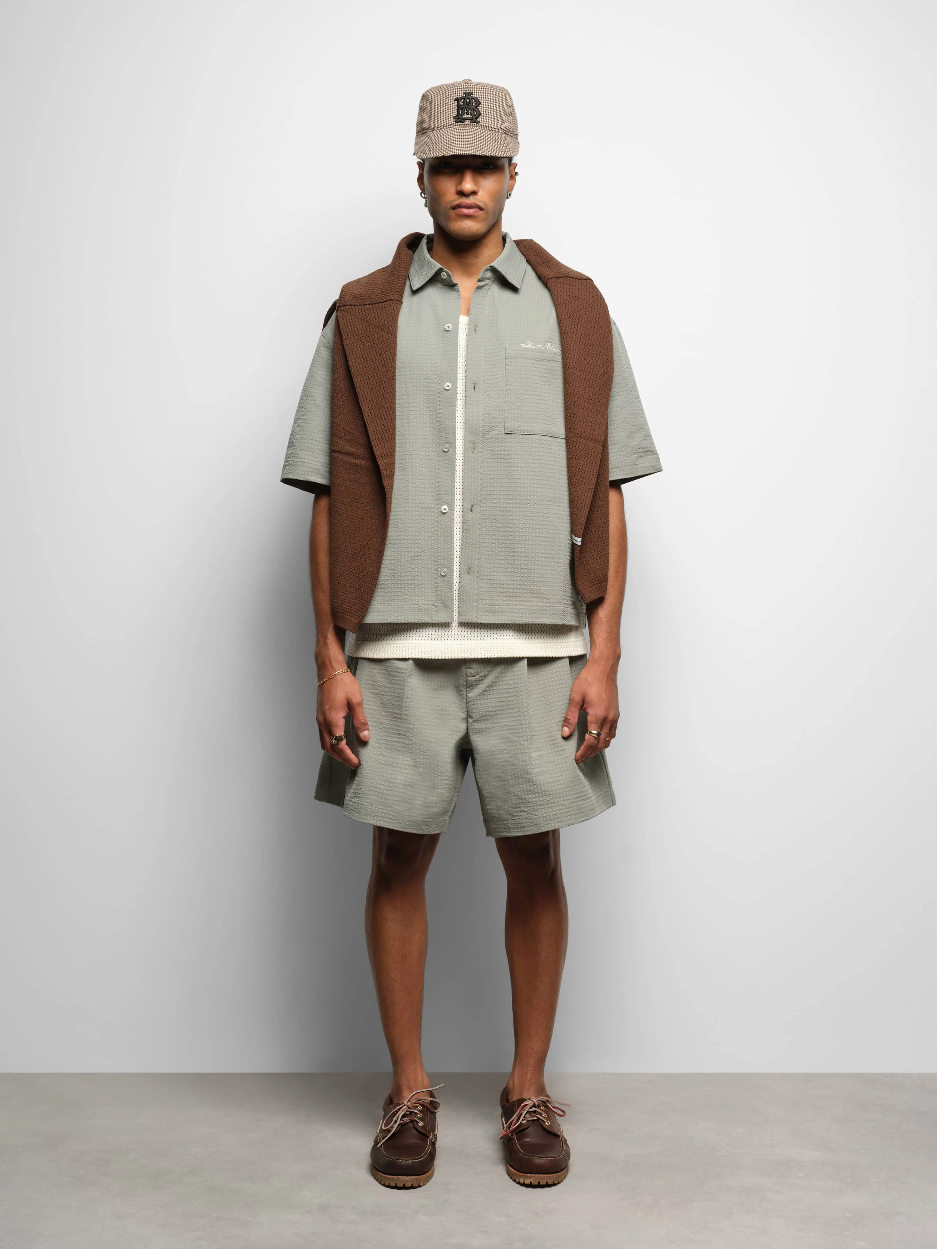 textured shirt sage sold by about:blank product image thumbnail 2