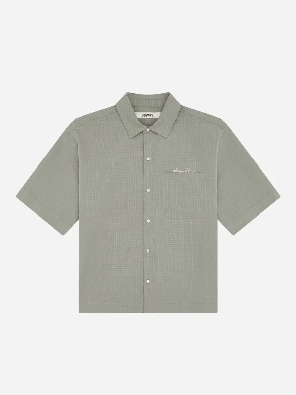 textured shirt sage made by about:blank