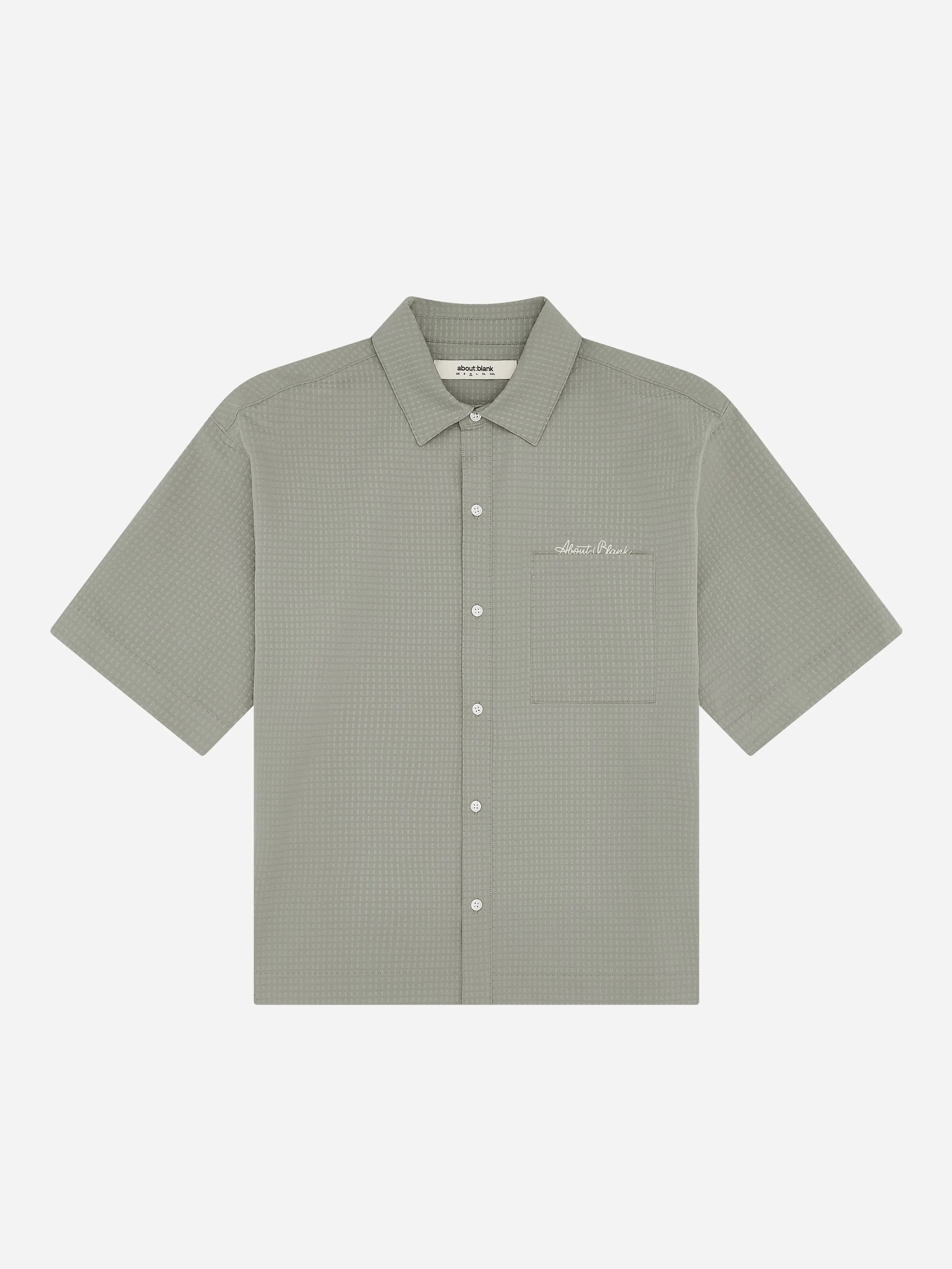 textured shirt sage sold by about:blank