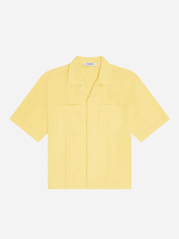 guayabera shirt yellow made by about:blank