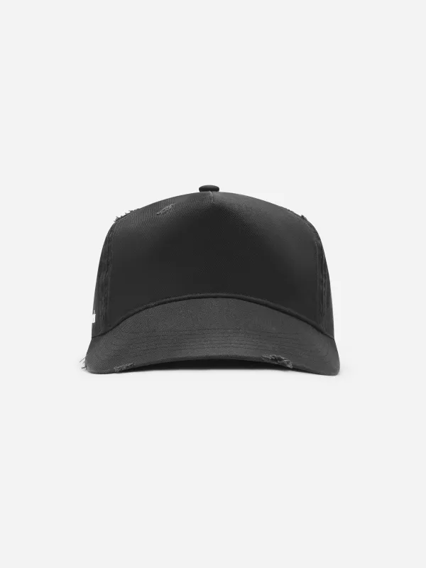 distressed cap washed black made by about:blank