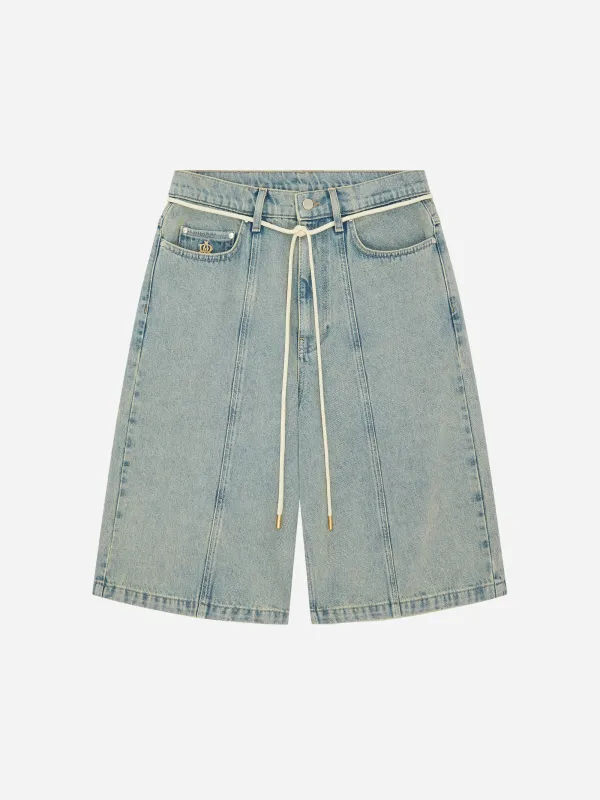felled denim short murky wash made by about:blank