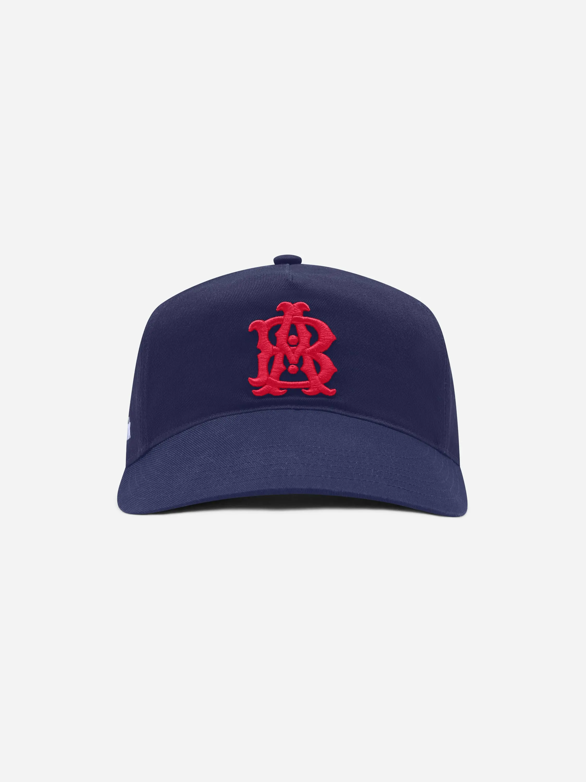 monogram cap navy/red sold by about:blank