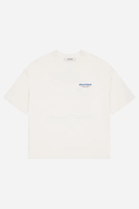 insignia t-shirt oat/red/blue made by about:blank