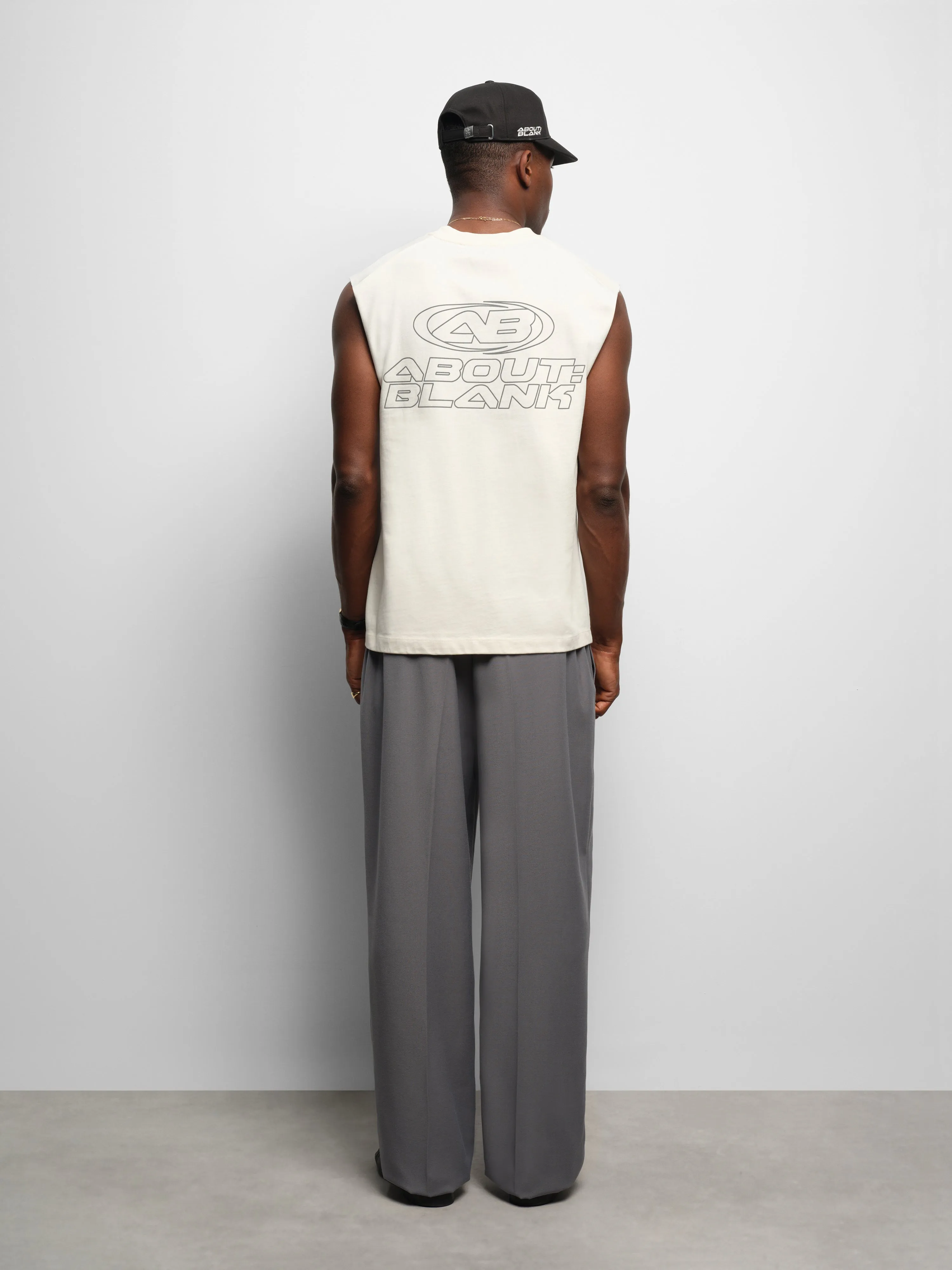ellipse sleeveless t-shirt oat sold by about:blank product image thumbnail 3