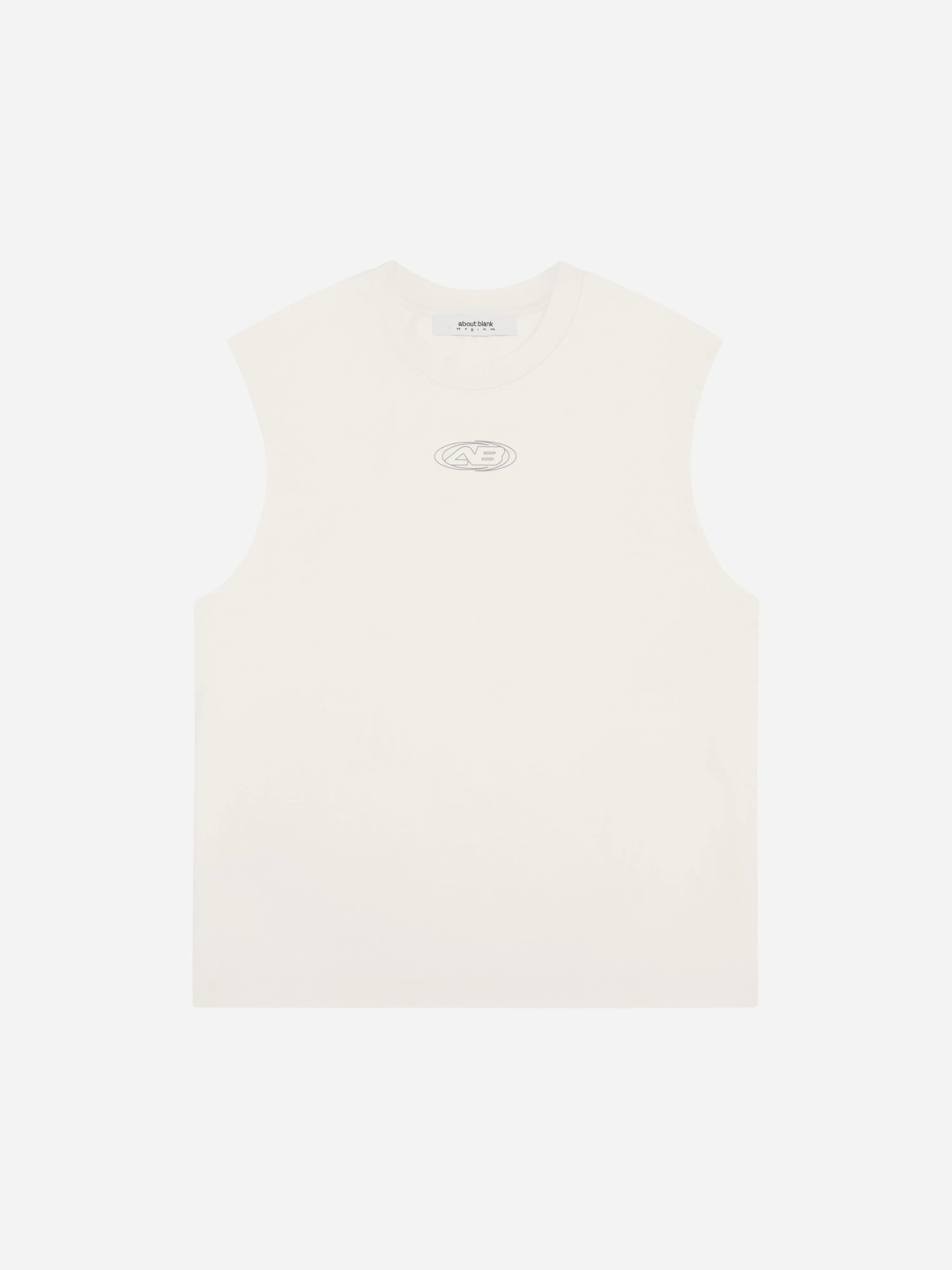 ellipse sleeveless t-shirt oat sold by about:blank product image thumbnail 4