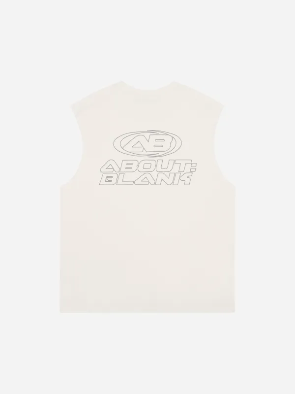 ellipse sleeveless t-shirt oat made by about:blank