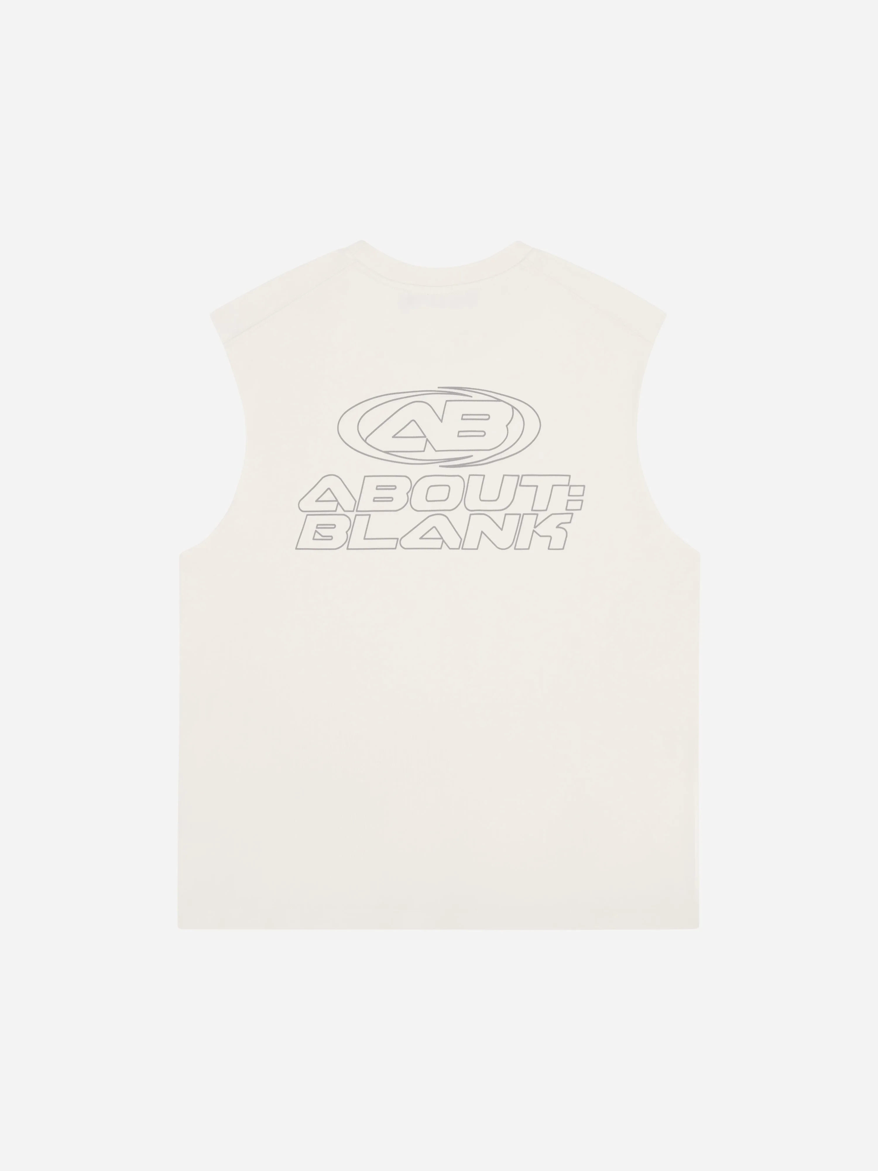 ellipse sleeveless t-shirt oat sold by about:blank