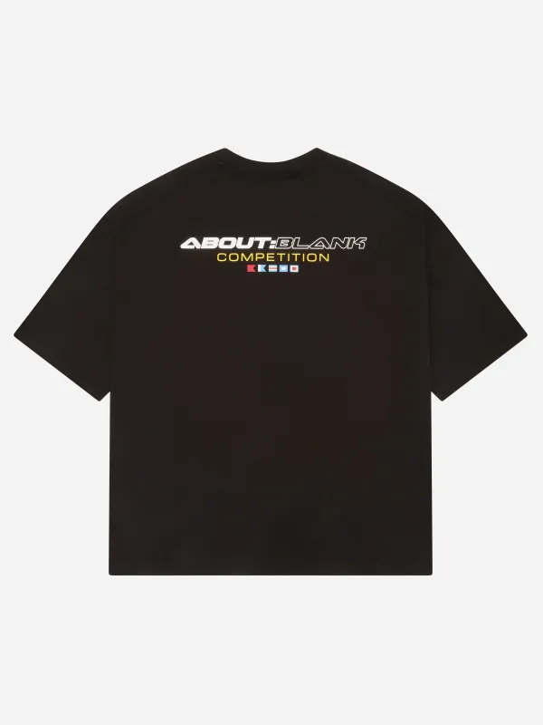 competition t-shirt black made by about:blank