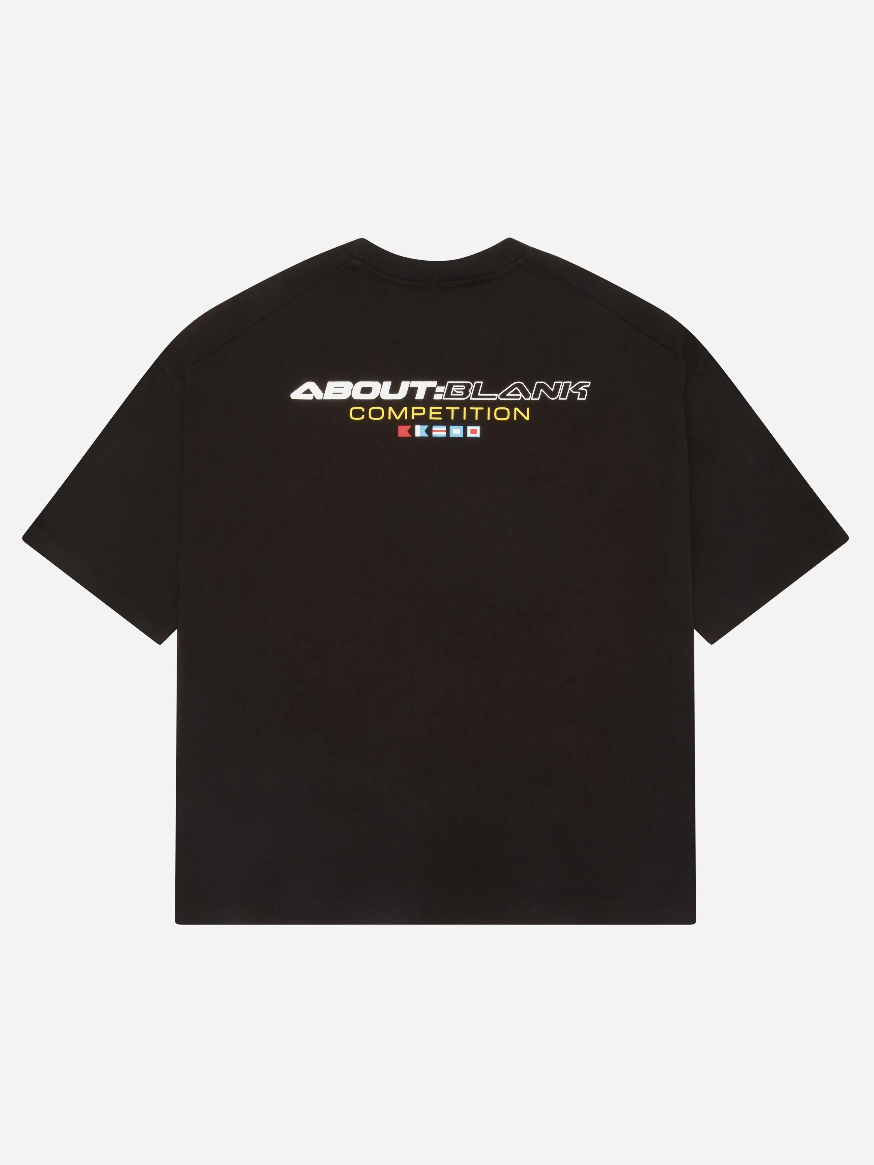 competition t-shirt black sold by about:blank