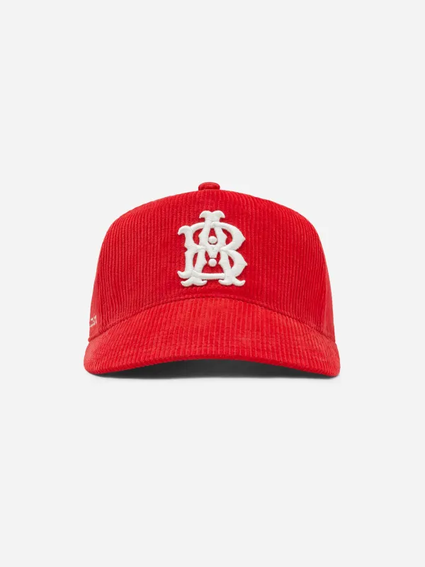 monogram cord cap red made by about:blank