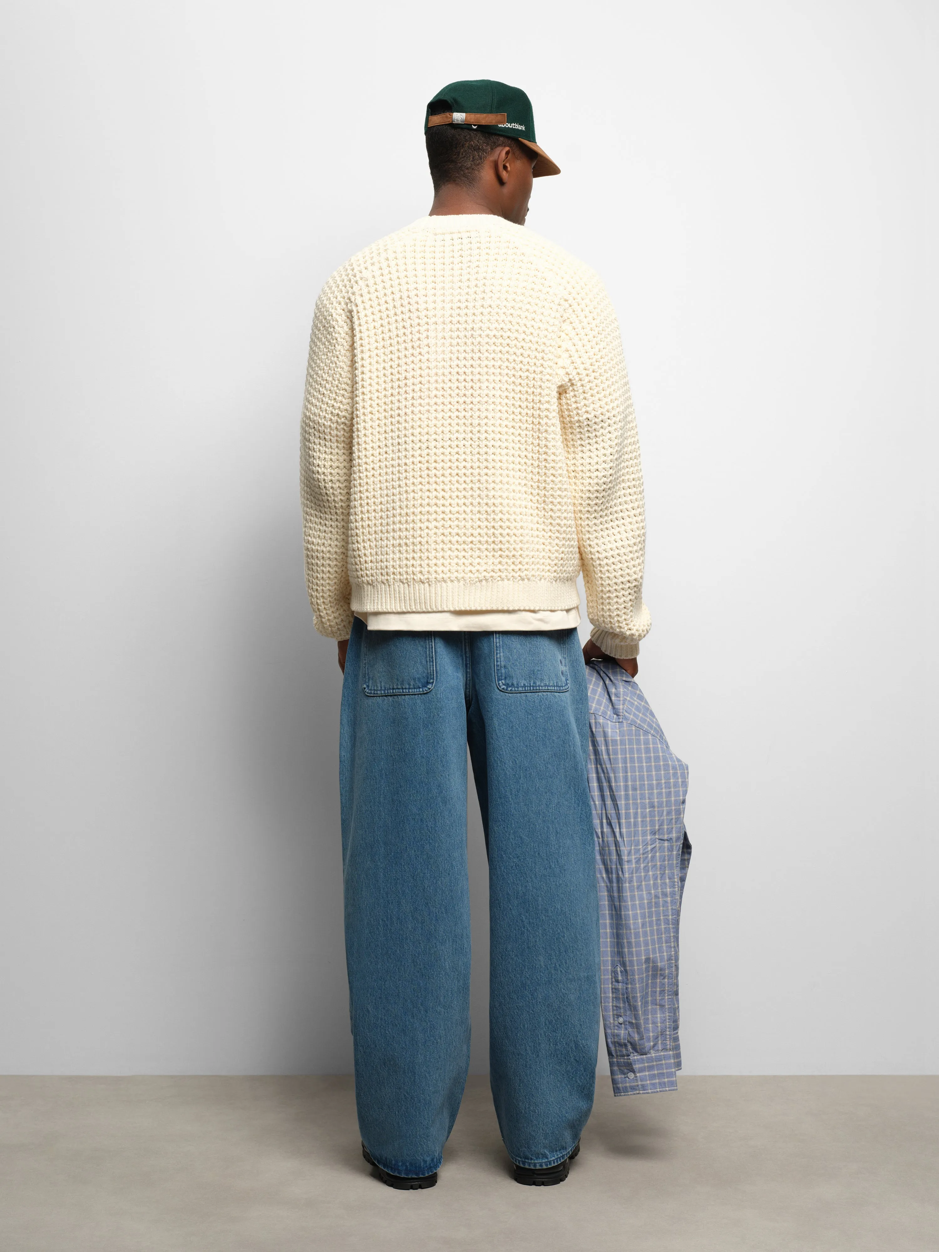 moss stitch crew ecru sold by about:blank product image thumbnail 3