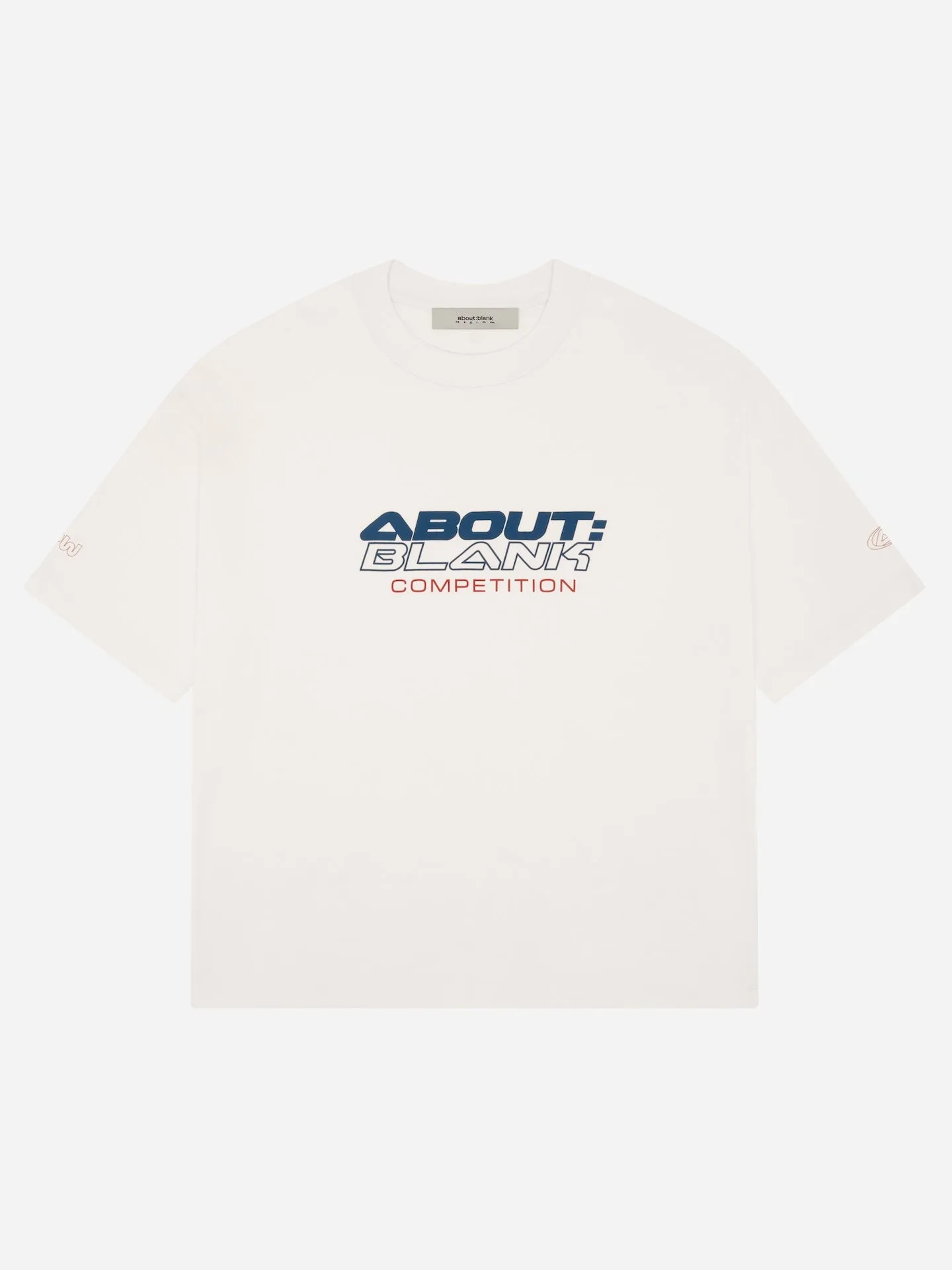 mulligan t-shirt oat/blue/red sold by about:blank