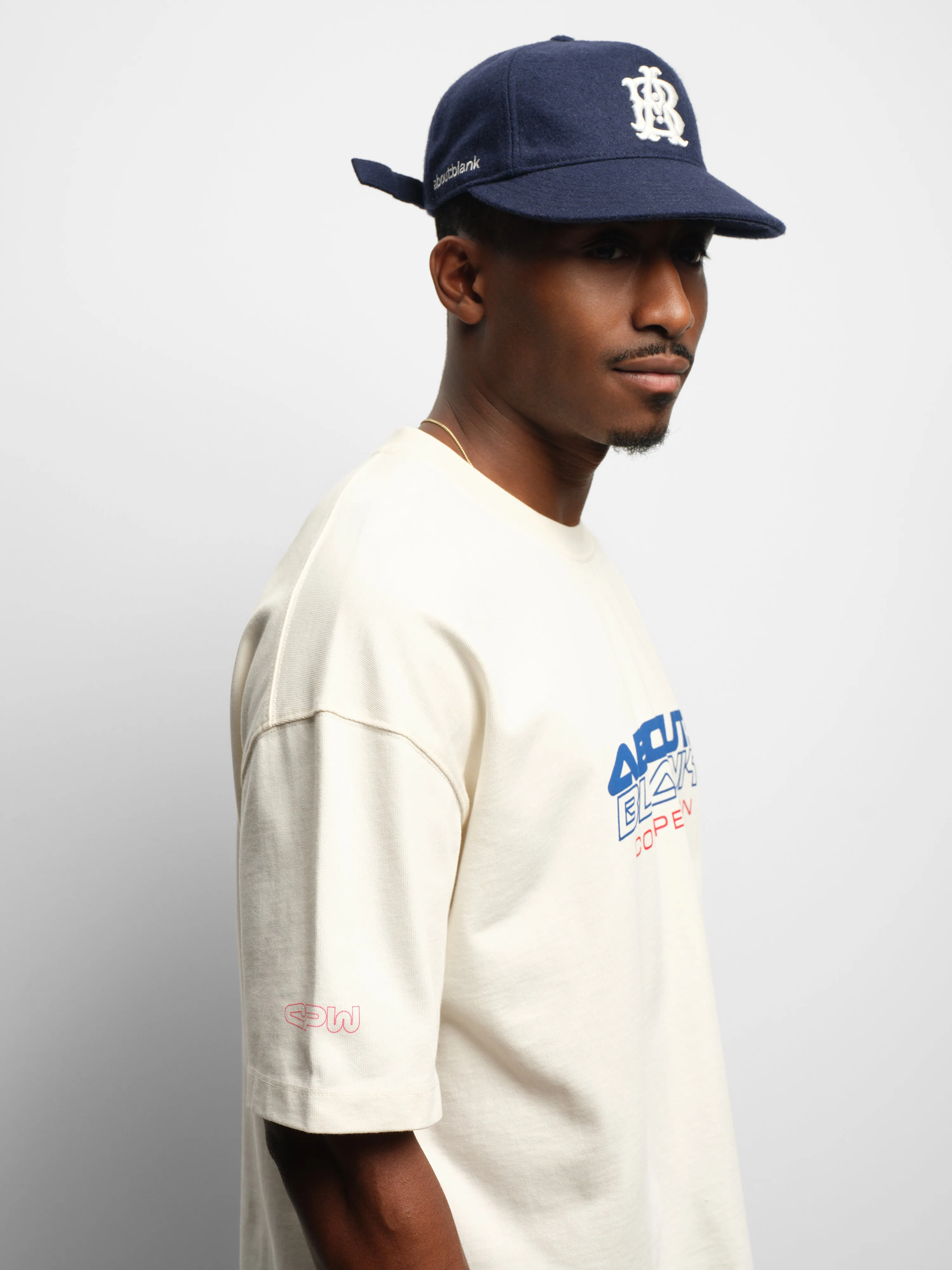 mulligan t-shirt oat/blue/red sold by about:blank product image thumbnail 5
