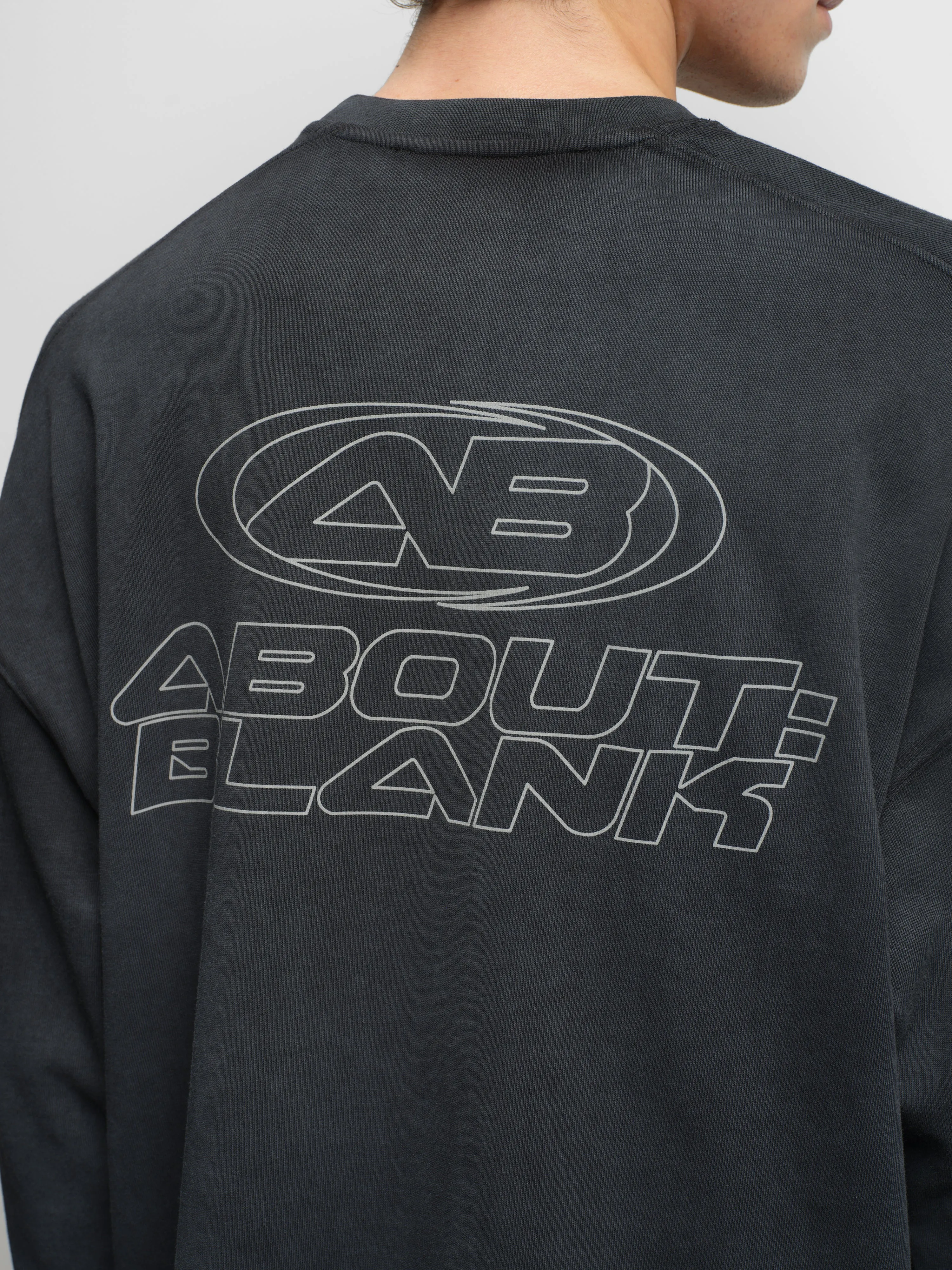 outline ellipse long sleeve t-shirt black sold by about:blank product image thumbnail 5