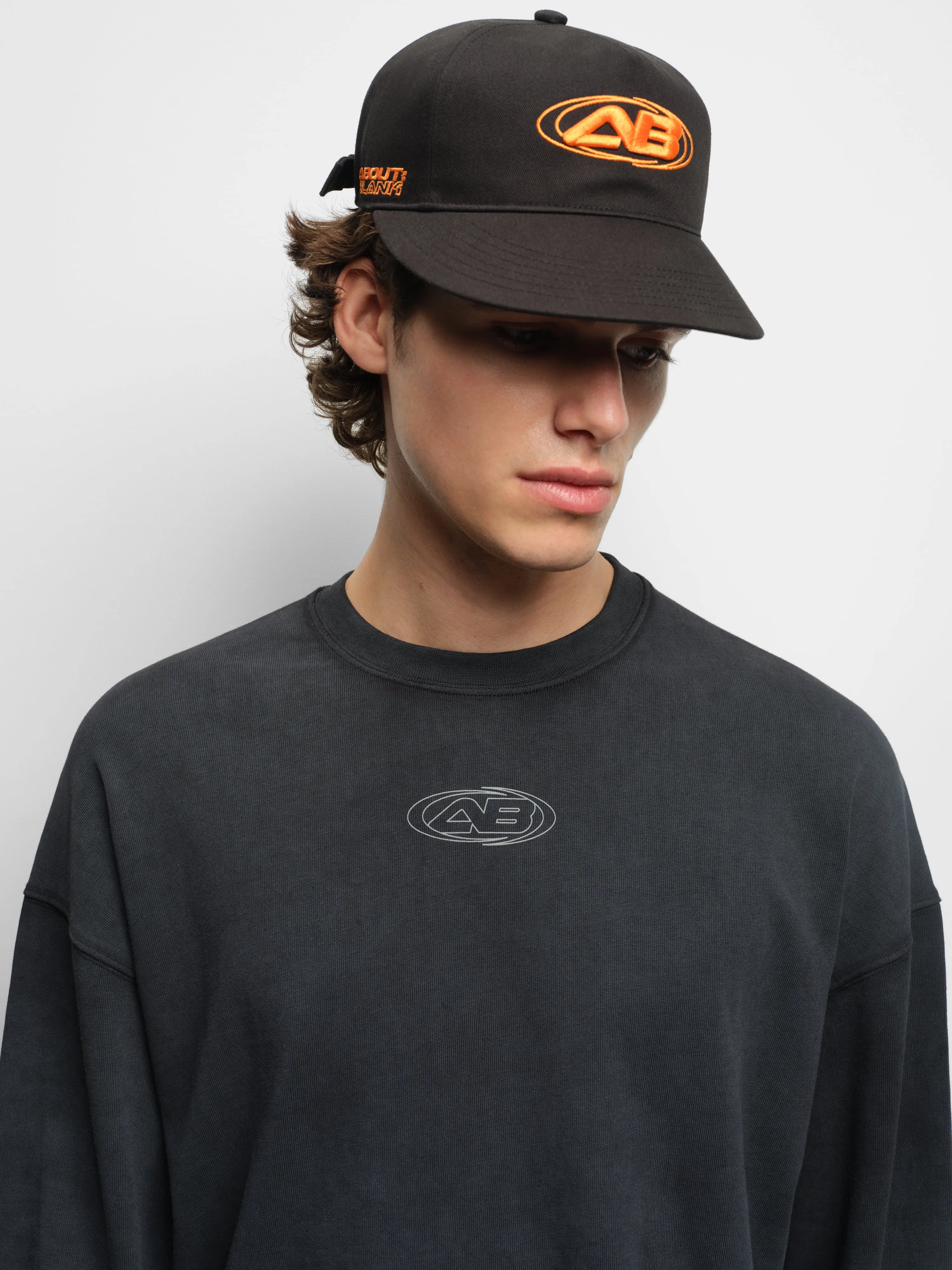outline ellipse long sleeve t-shirt black sold by about:blank product image thumbnail 4