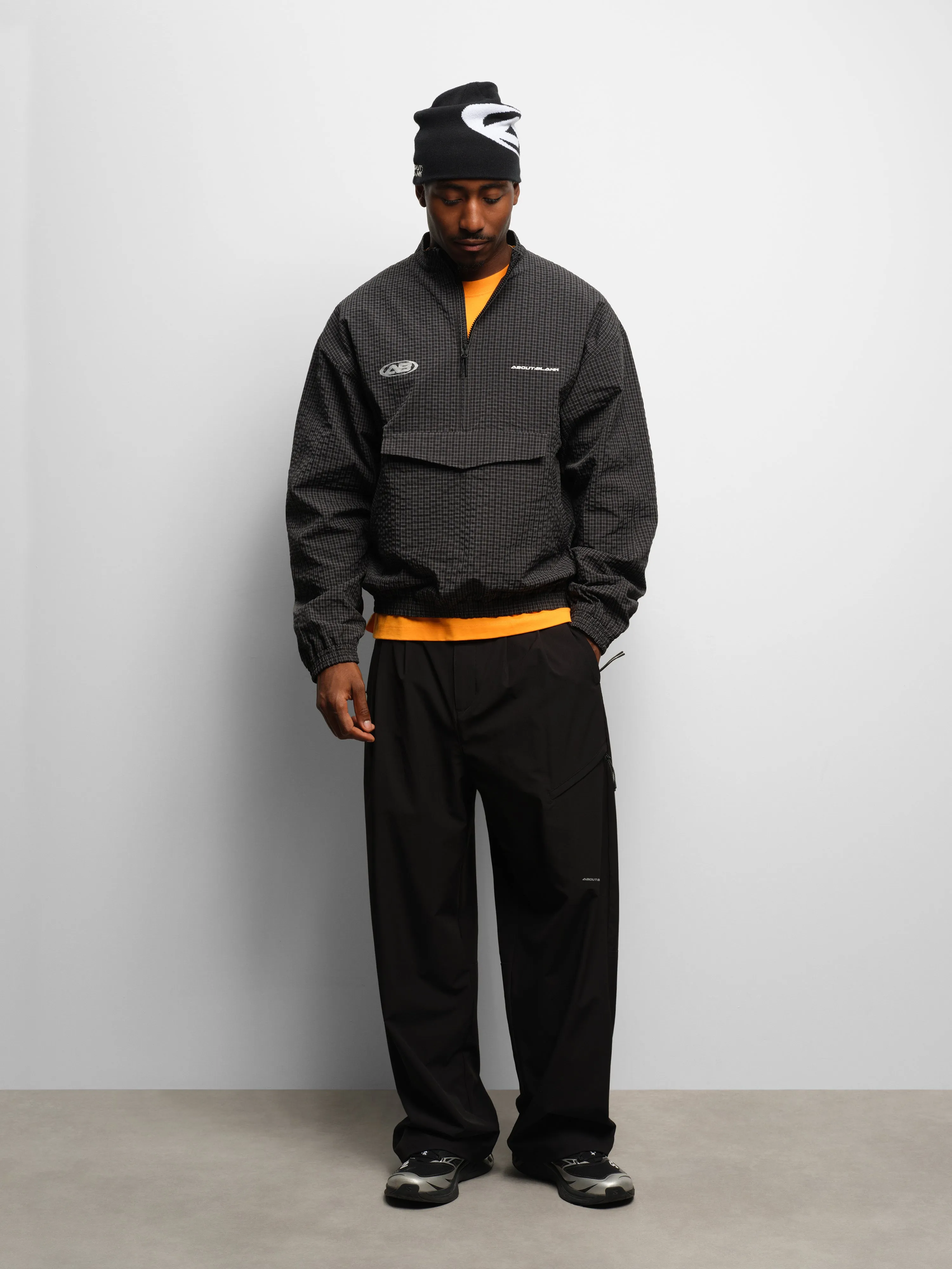 overhead oblique jacket navy check sold by about:blank product image thumbnail 2