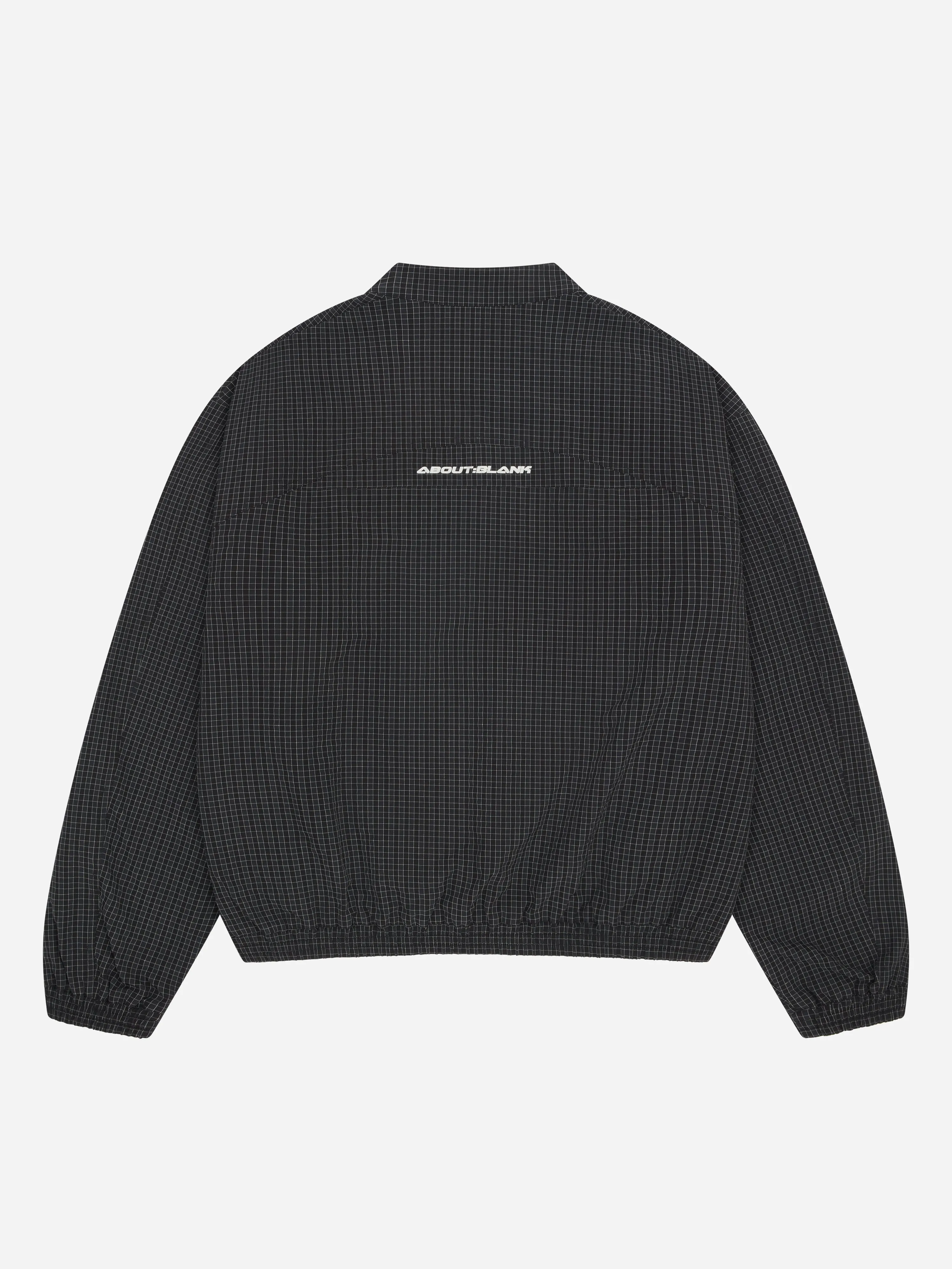 overhead oblique jacket navy check sold by about:blank product image thumbnail 5