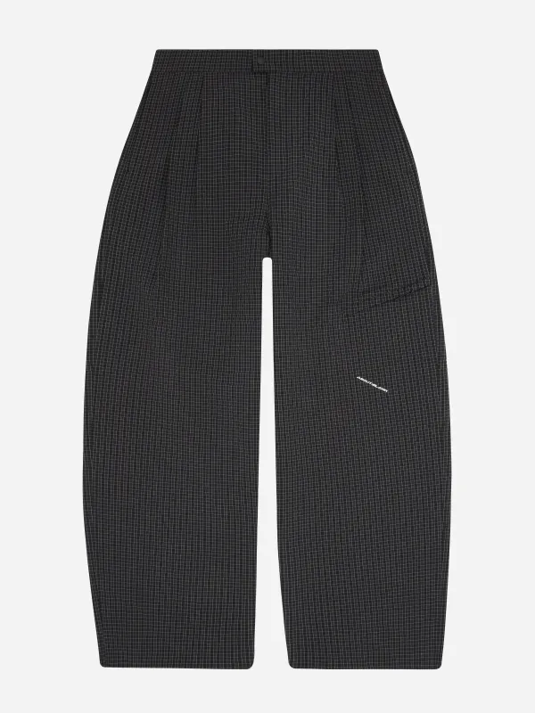 technical pant navy check made by about:blank