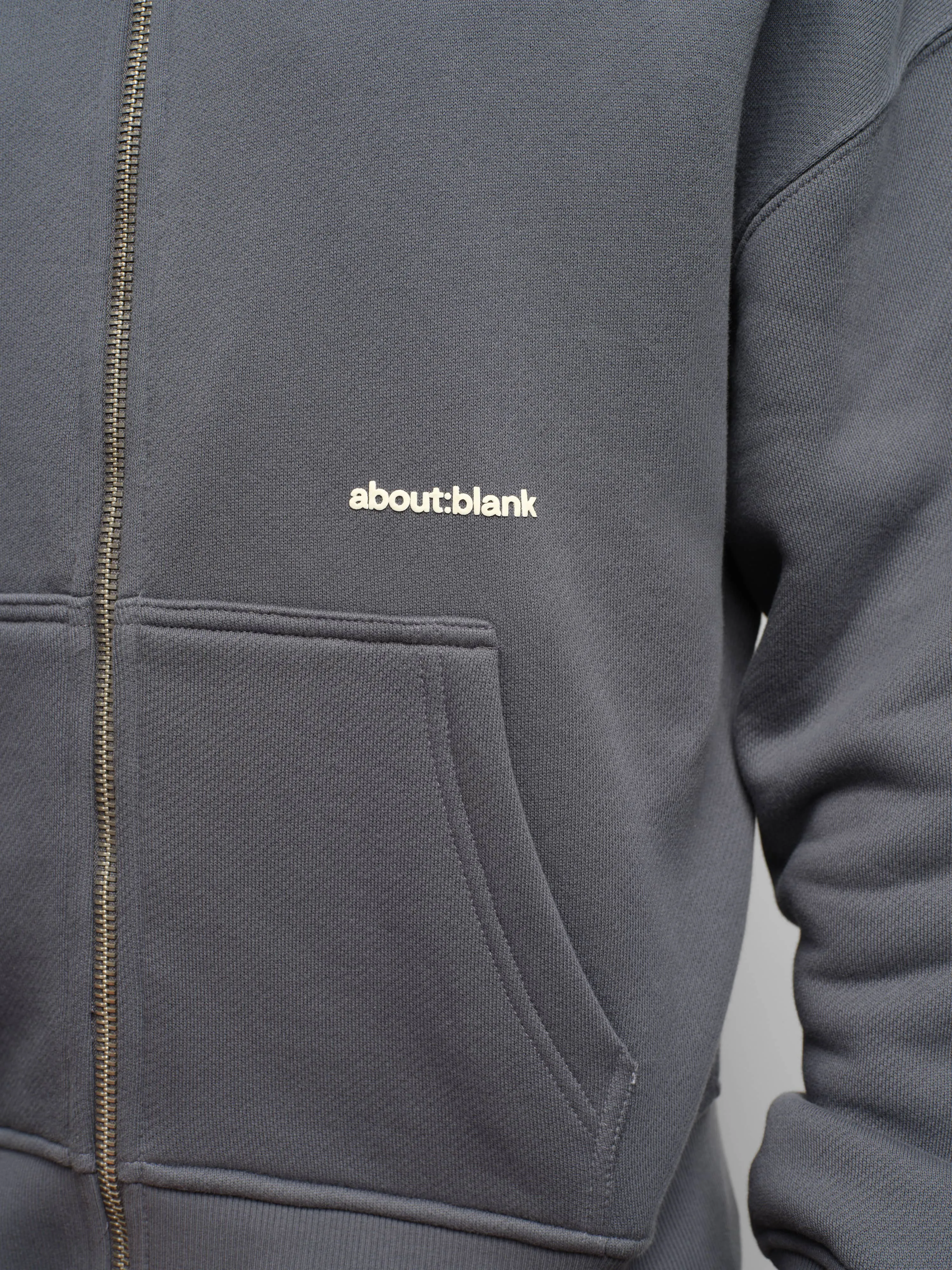 box zip hoodie turbulence/ecru sold by about:blank product image thumbnail 5