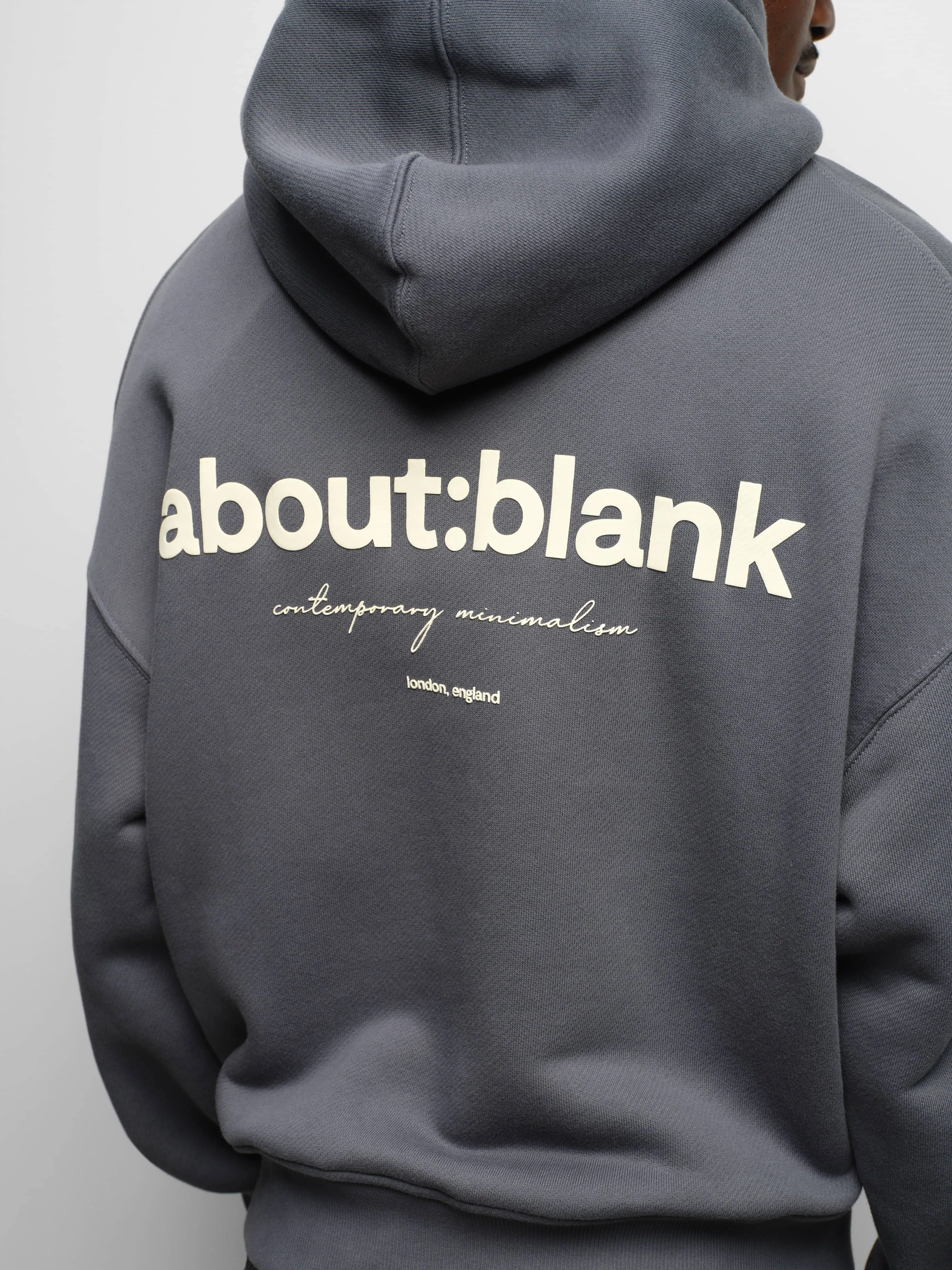 box zip hoodie turbulence/ecru sold by about:blank product image thumbnail 4