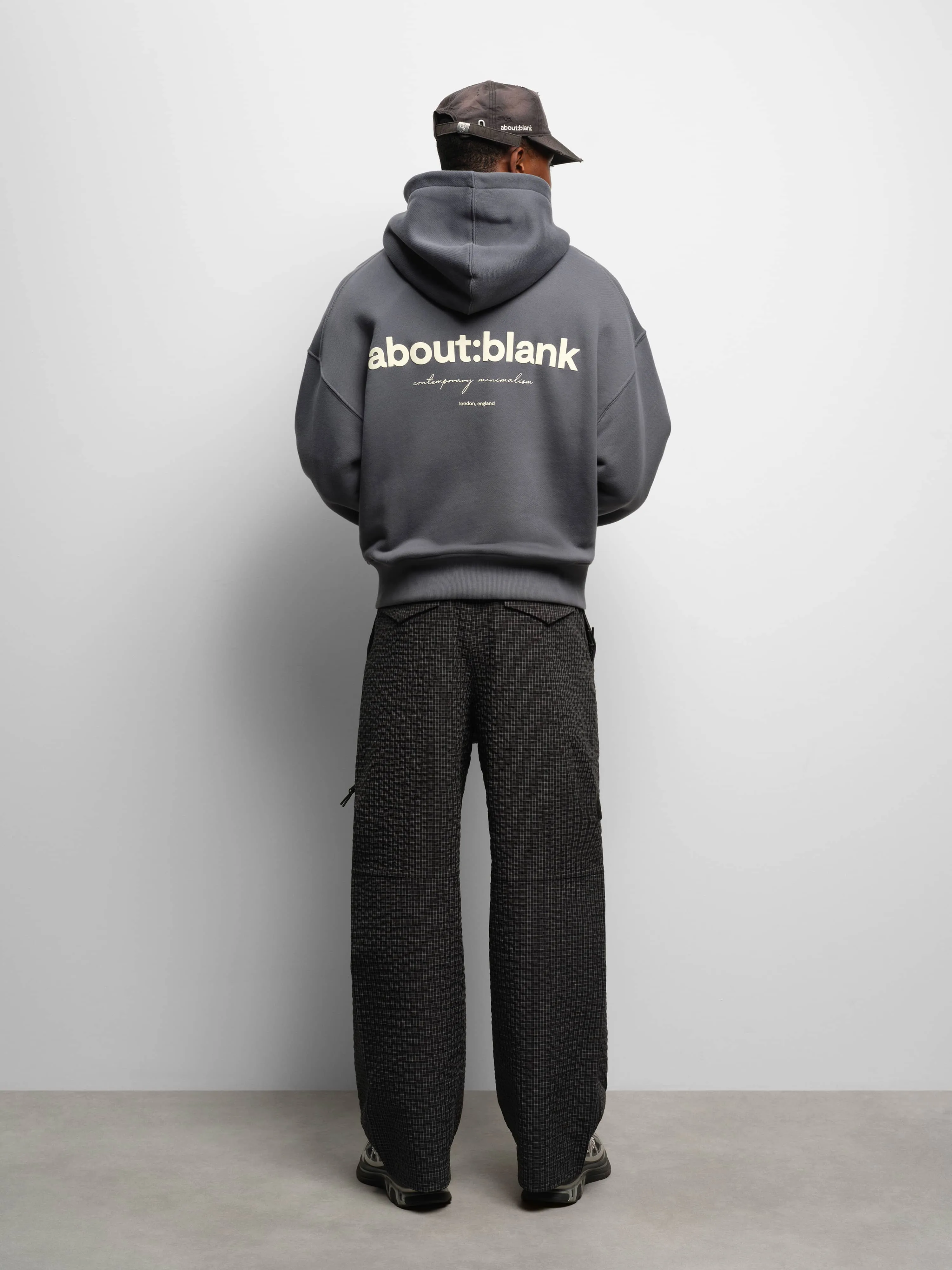 box zip hoodie turbulence/ecru sold by about:blank product image thumbnail 3