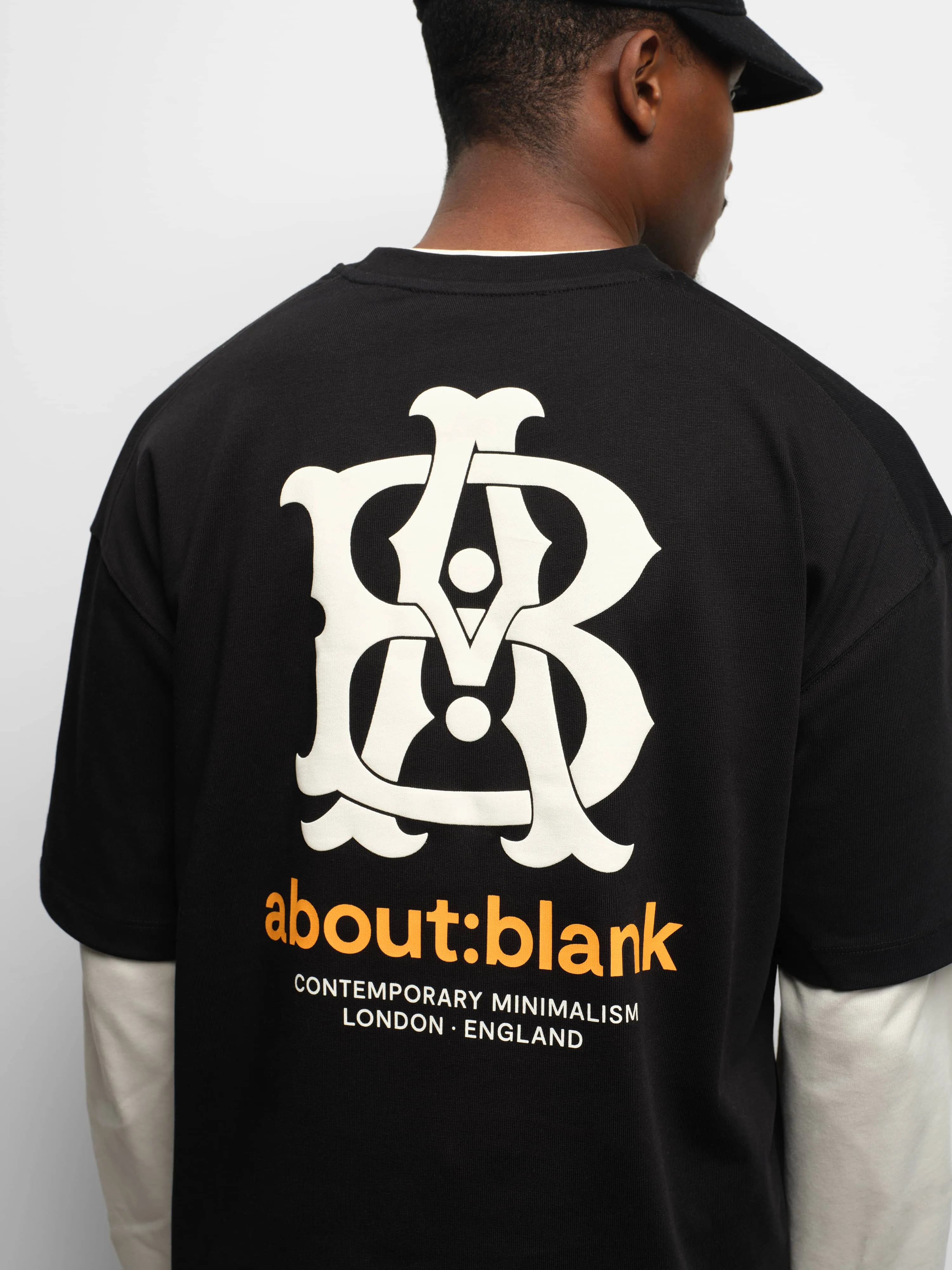 insignia t-shirt black/ecru/orange sold by about:blank product image thumbnail 4