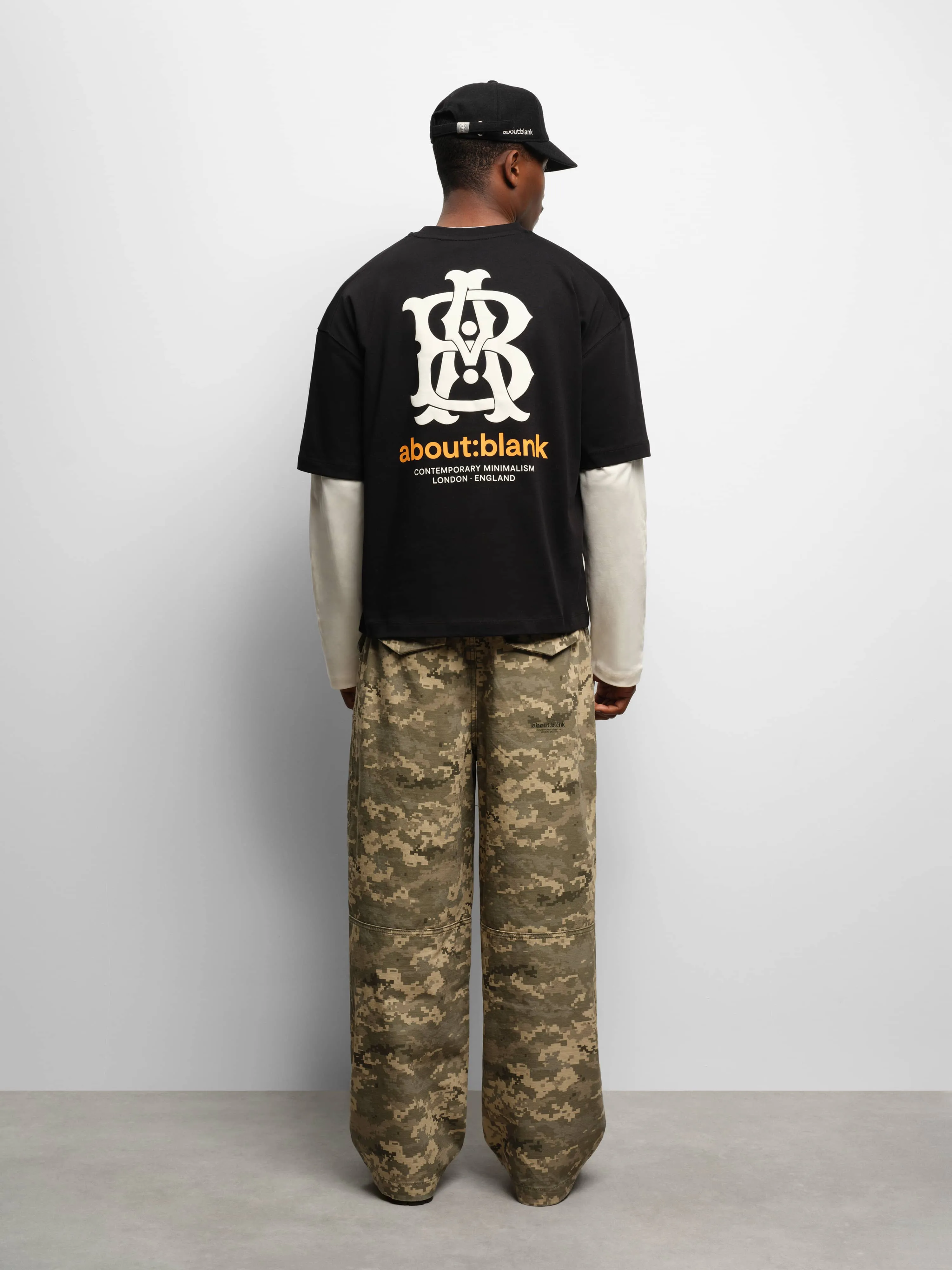 insignia t-shirt black/ecru/orange sold by about:blank product image thumbnail 3