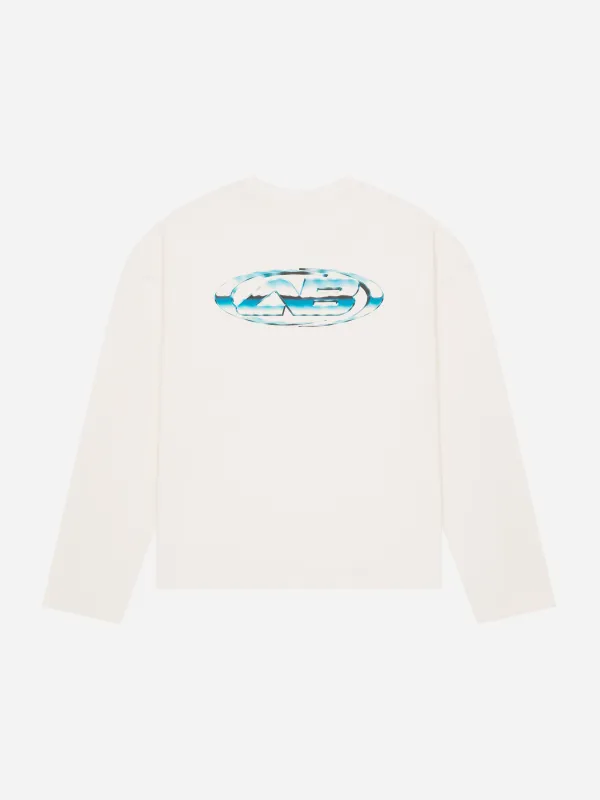 liquid oblique long sleeve t-shirt oat made by about:blank
