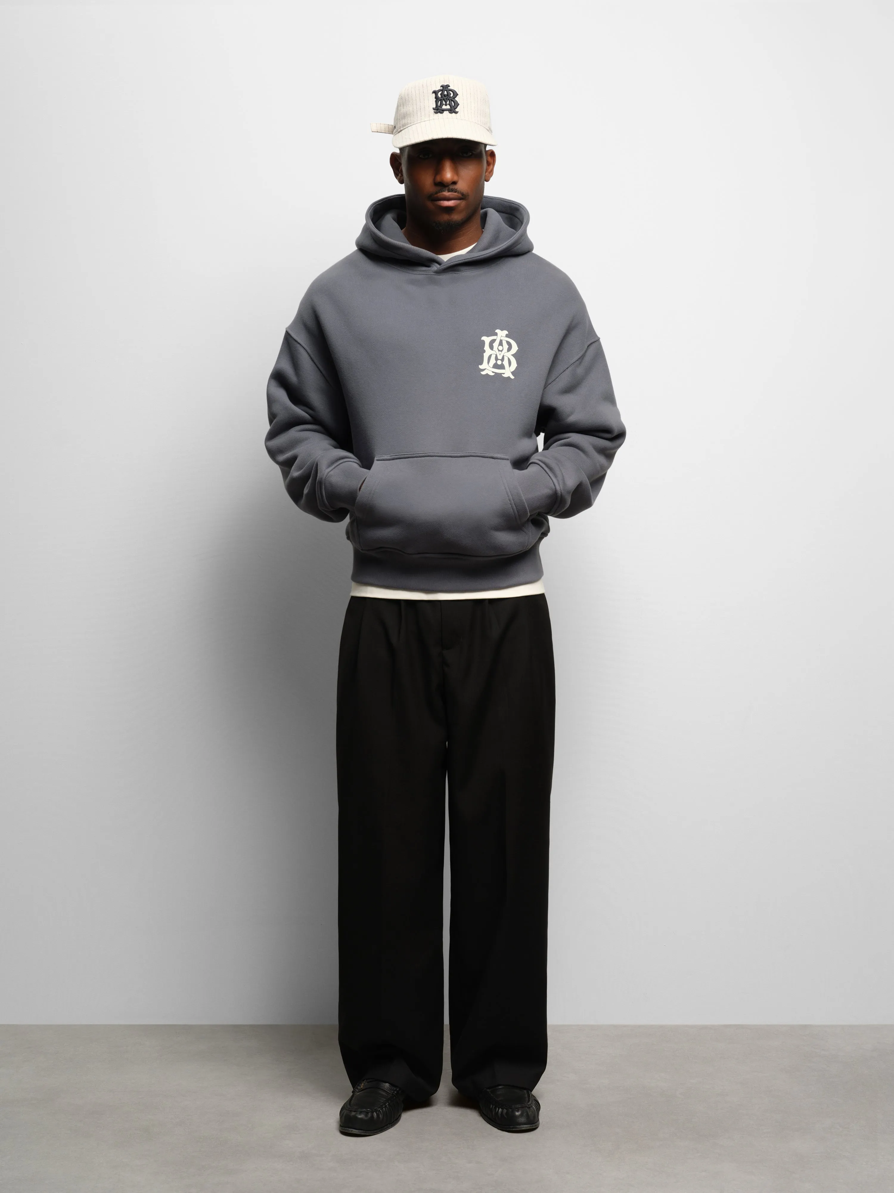 monogram hoodie turbulence/ecru sold by about:blank product image thumbnail 2
