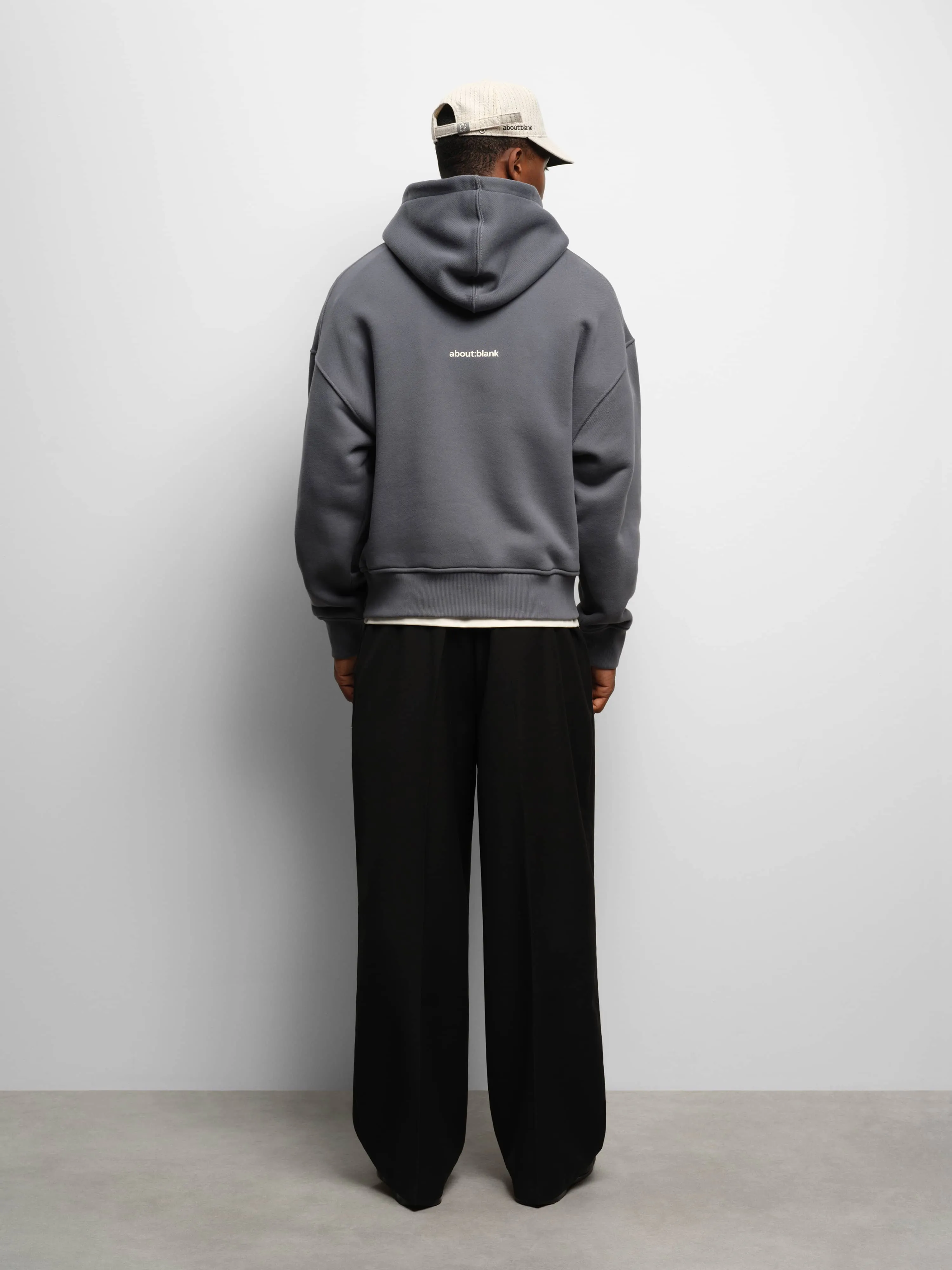 monogram hoodie turbulence/ecru sold by about:blank product image thumbnail 3
