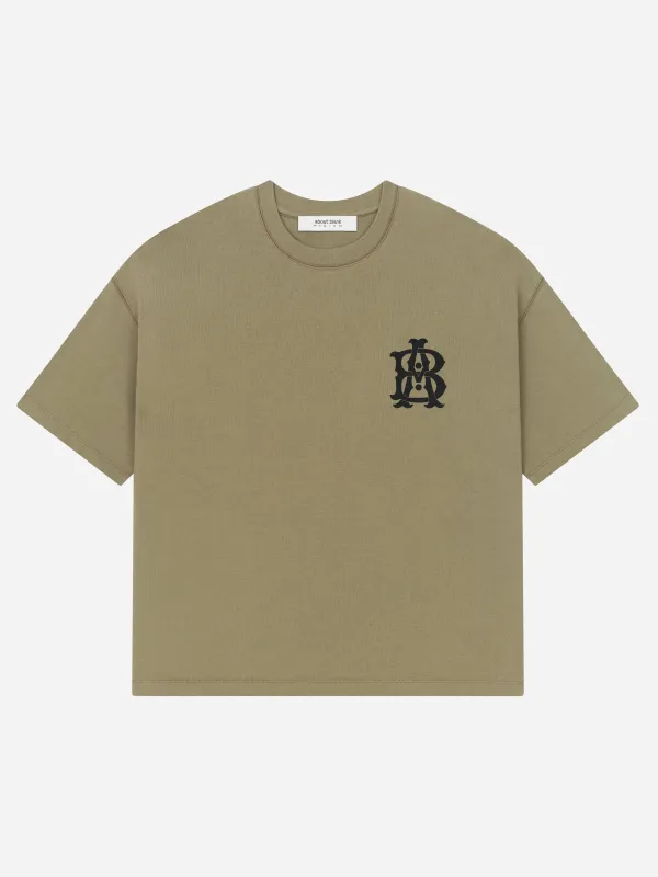 monogram t-shirt clover/black made by about:blank