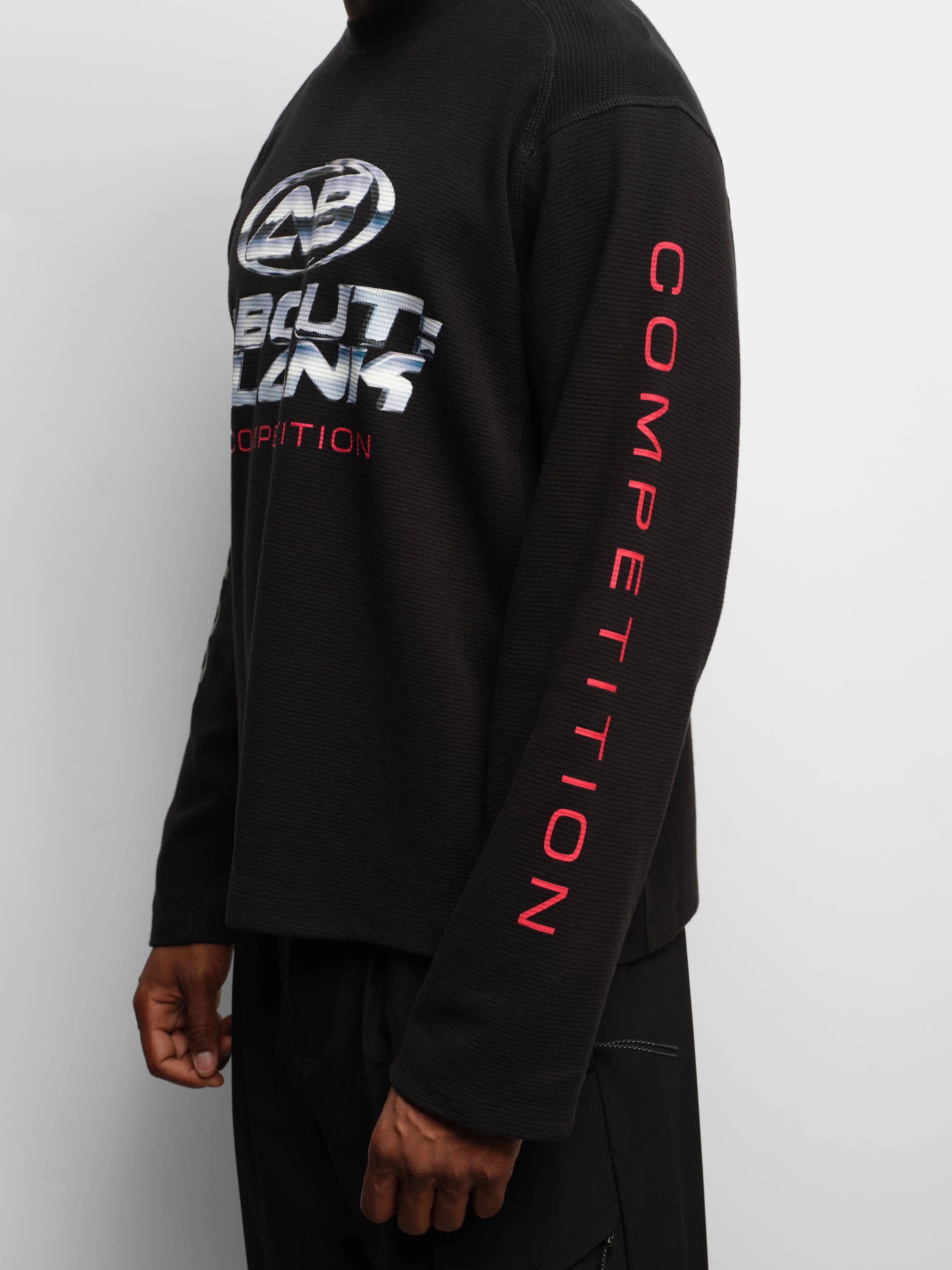 oblique championship long sleeve t-shirt black sold by about:blank product image thumbnail 5