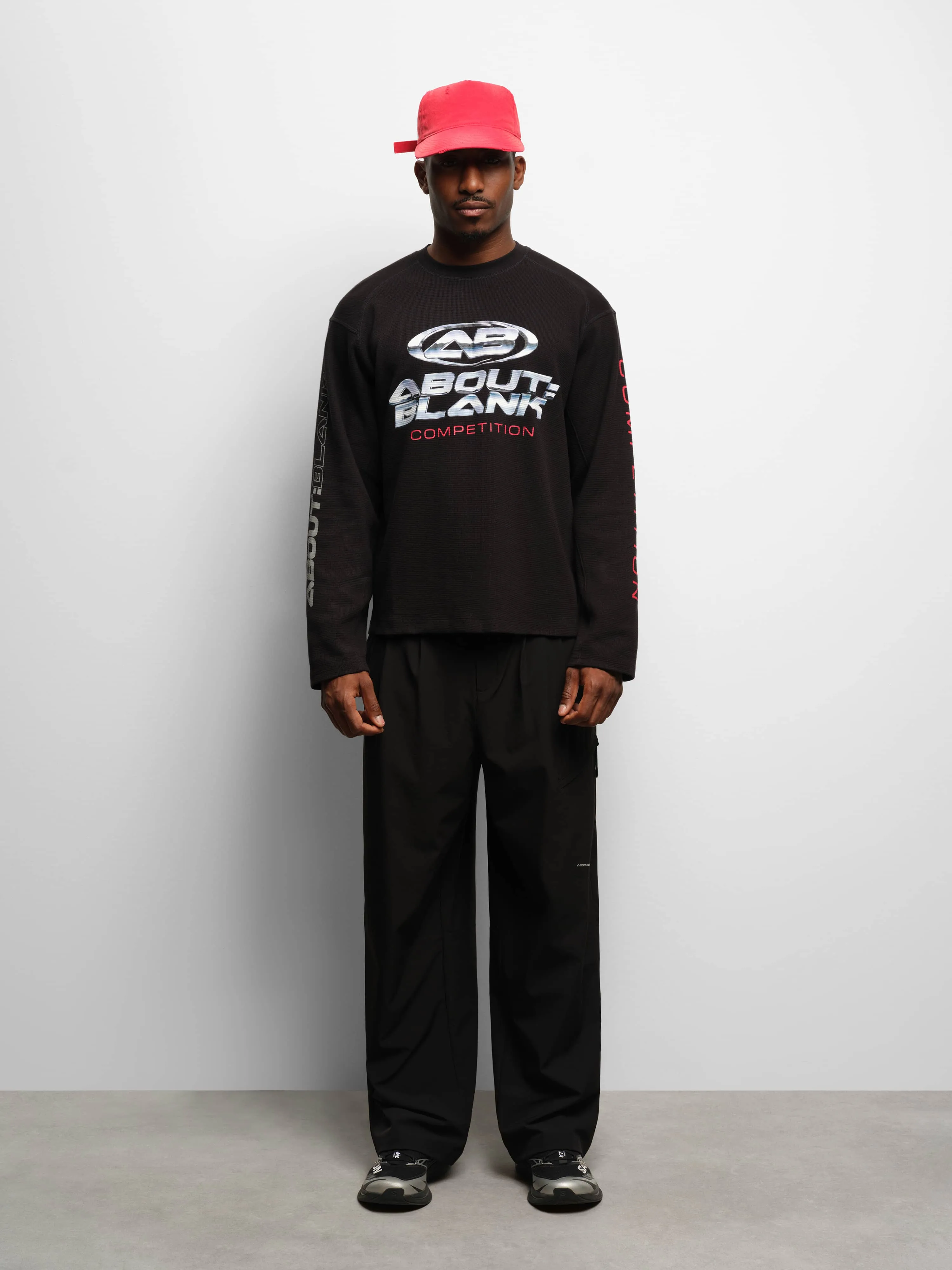 oblique championship long sleeve t-shirt black sold by about:blank product image thumbnail 2