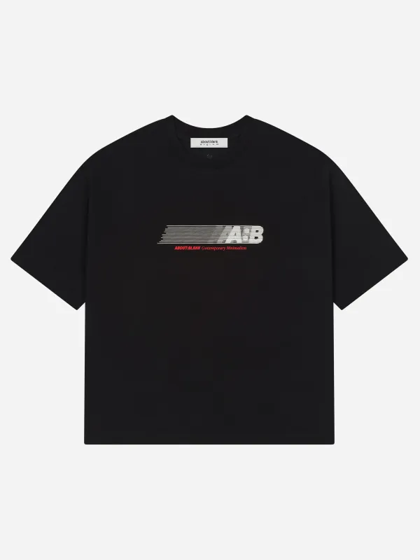 resistance t-shirt black/ecru/red made by about:blank